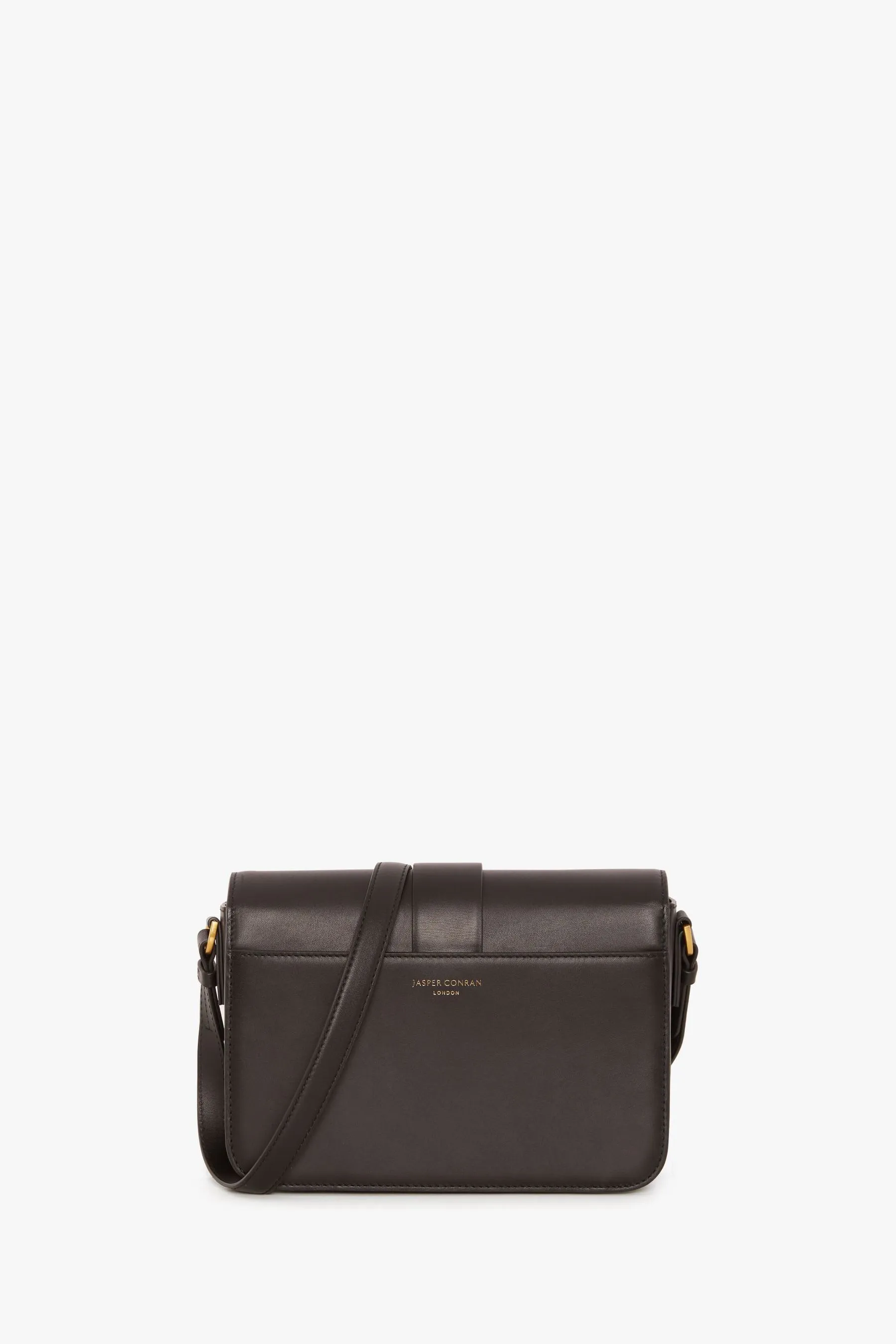 Jasper Conran London - Beatrix - Nero a tracolla in pelle con patta - Borsa