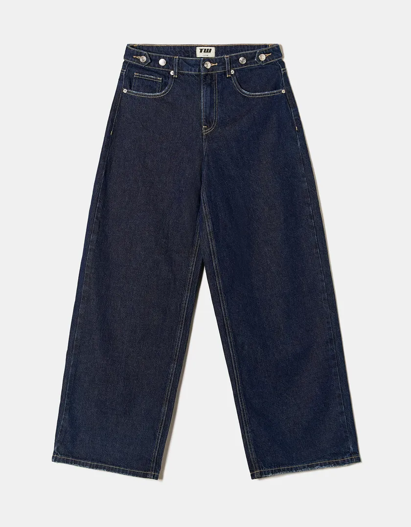 Jeans Skater con Dettagli in Vita  