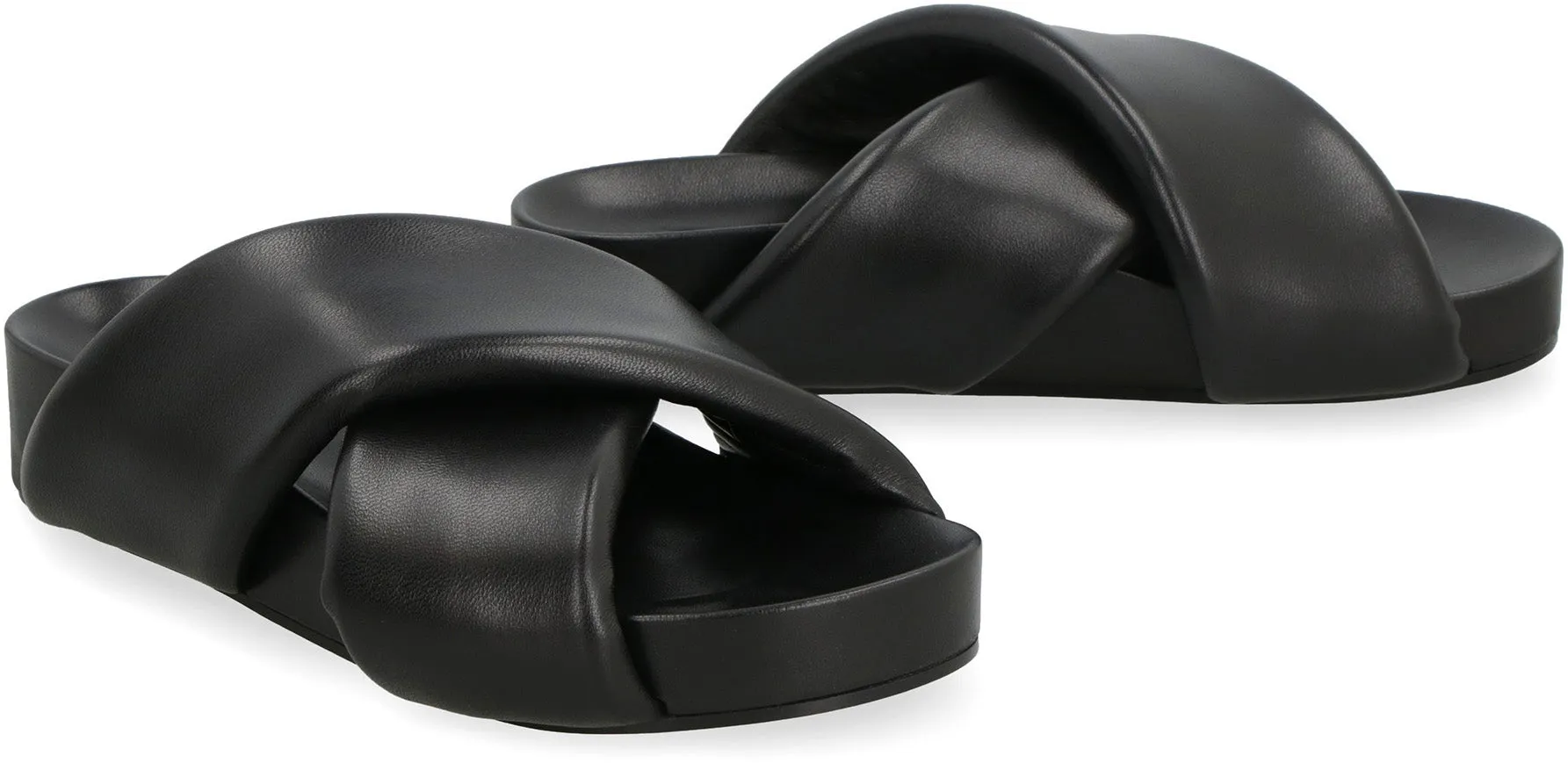 Jil Sander Slides in pelle