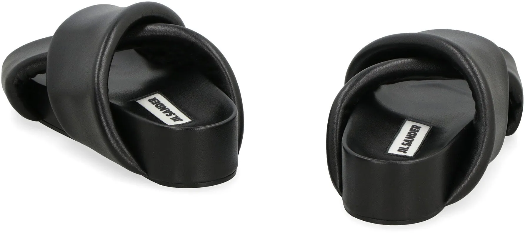 Jil Sander Slides in pelle