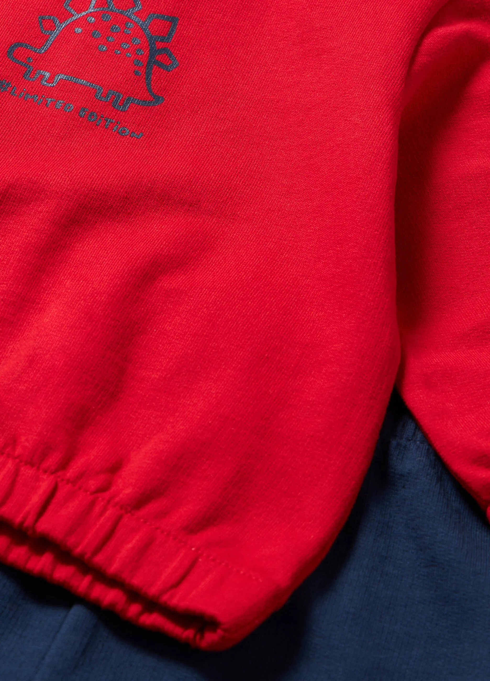 Jogging set in felpa di puro cotone neonato
