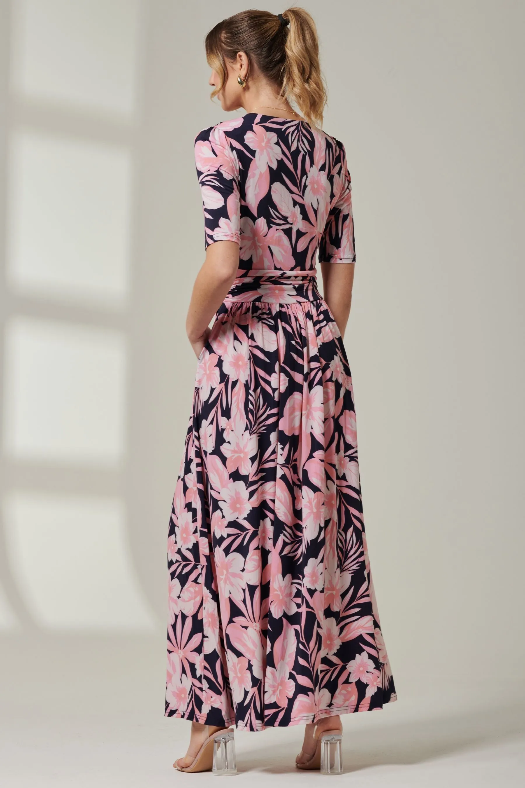 Jolie Moi Floreale Stampa - Abito maxi in jersey