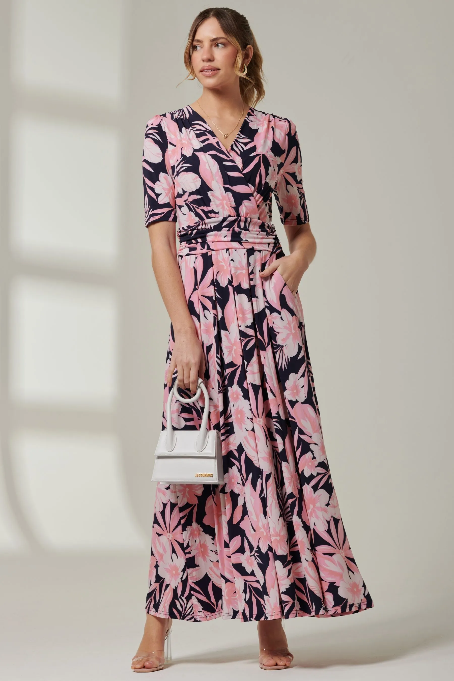 Jolie Moi Floreale Stampa - Abito maxi in jersey