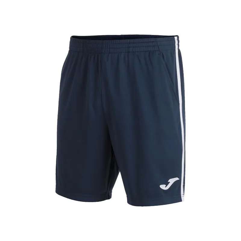 JOMA OPEN III BERMUDA PANTALONCINO CON TASCHE TECNICO PADEL TENNIS TRAINING - BLU SCURO/BIANCO