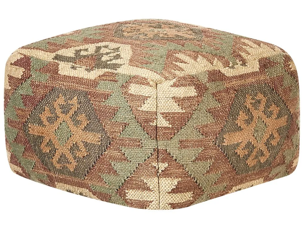 Jute Pouffe Multicolour CUMBUM