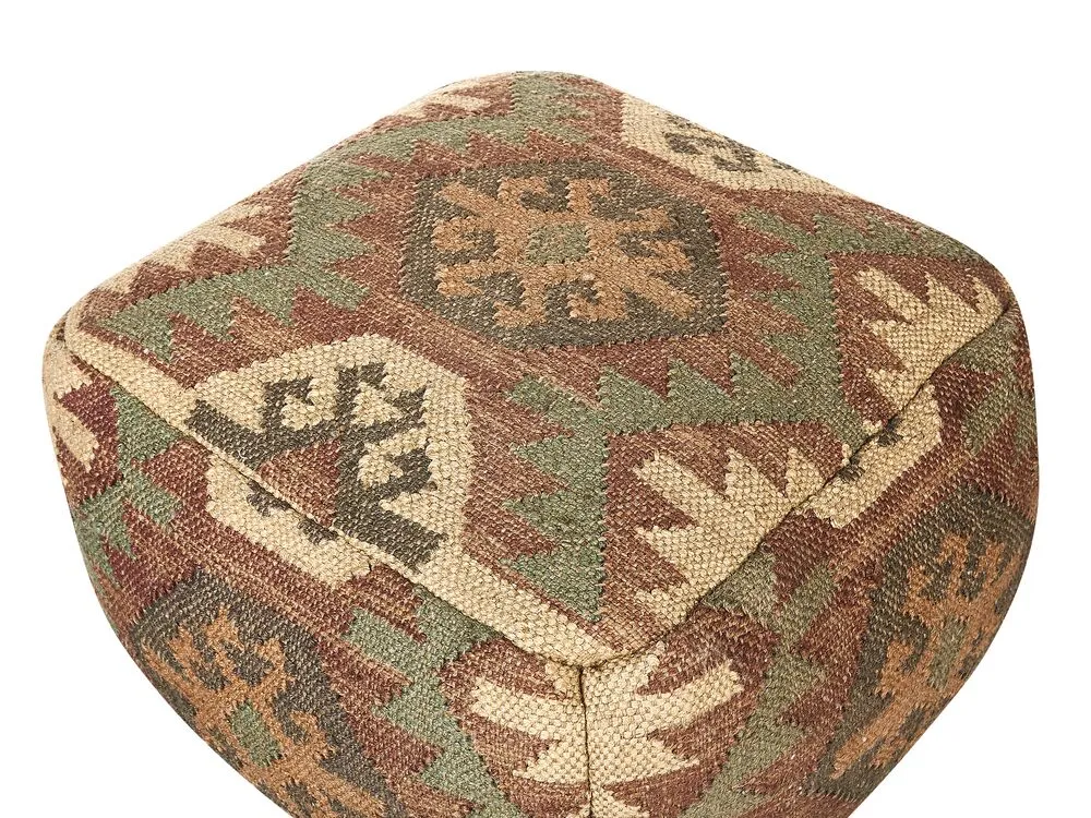 Jute Pouffe Multicolour CUMBUM