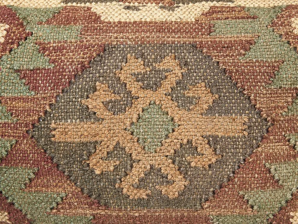 Jute Pouffe Multicolour CUMBUM