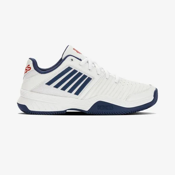 K-SWISS COURT EXPRESS HB Men’s White/opal/Lollipop scarpa tennis uomo campi in terra battuta