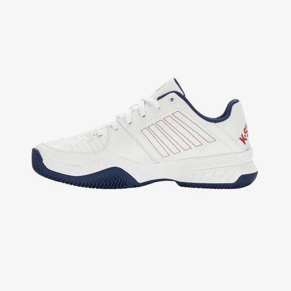 K-SWISS COURT EXPRESS HB Men’s White/opal/Lollipop scarpa tennis uomo campi in terra battuta