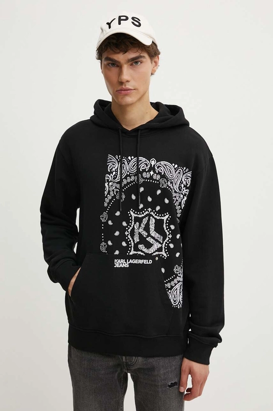 Karl Lagerfeld Jeans felpa in cotone