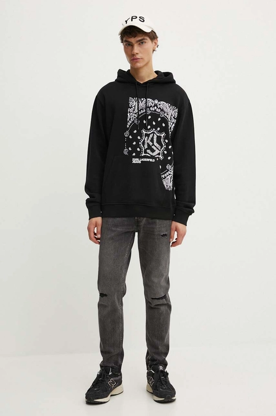 Karl Lagerfeld Jeans felpa in cotone