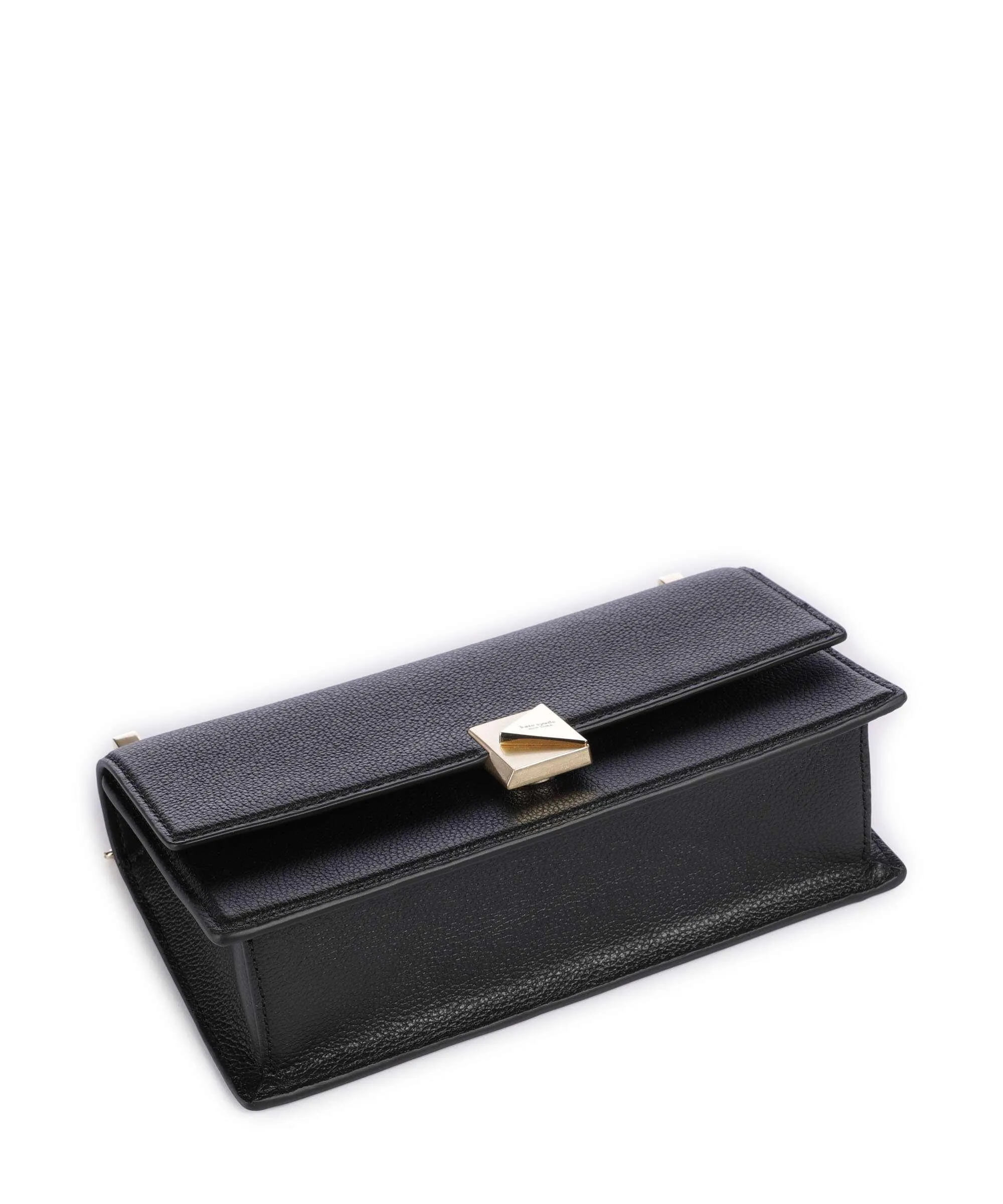  Kate Spade New York Deco Borsa a spalla pelle di vacchetta grana nero  
