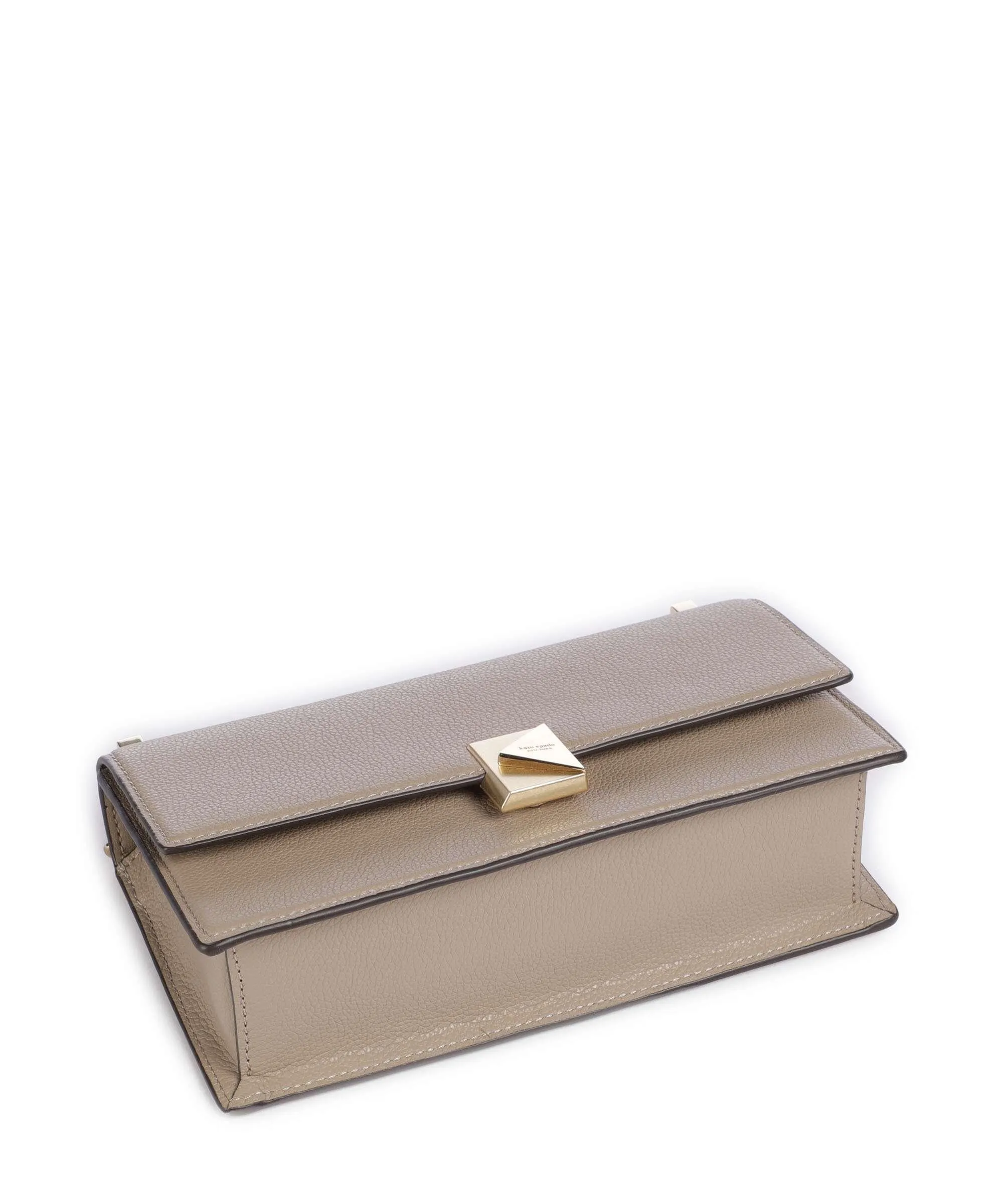  Kate Spade New York Deco Borsa a spalla pelle di vacchetta grana taupe  