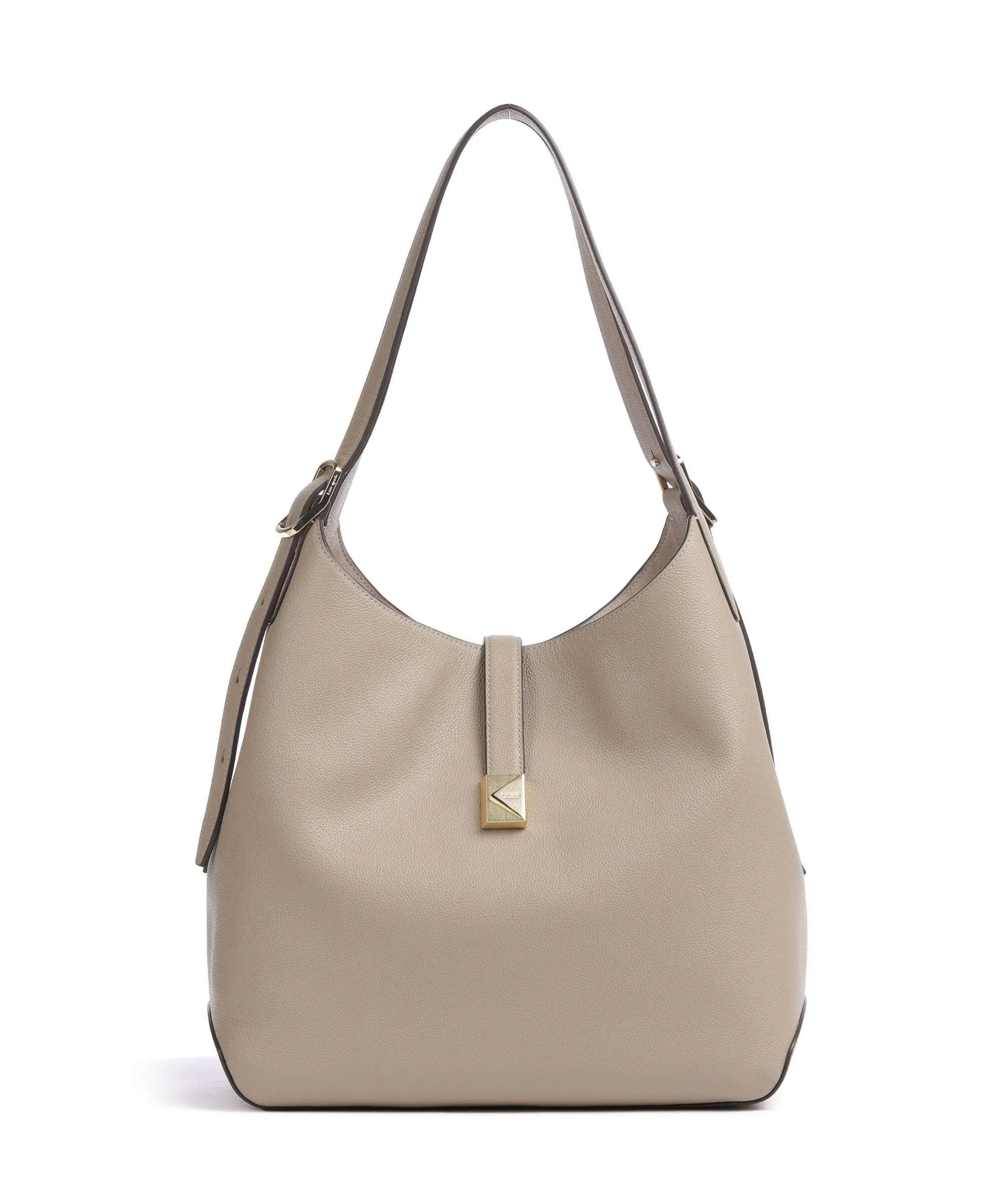  Kate Spade New York Deco Borsa hobo pelle di vacchetta grana taupe  