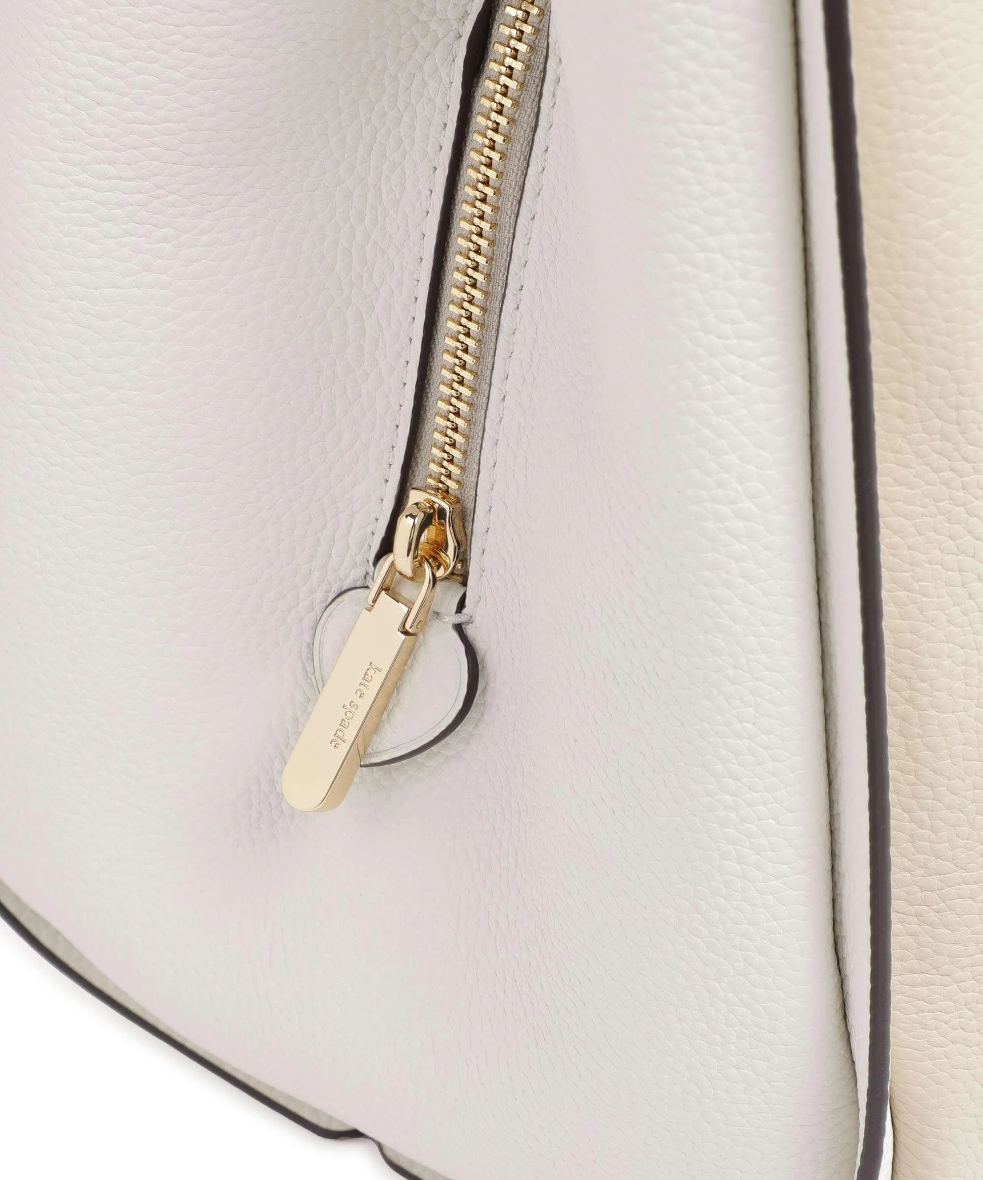  Kate Spade New York Knott Borsa hobo pelle di vacchetta grana avorio  