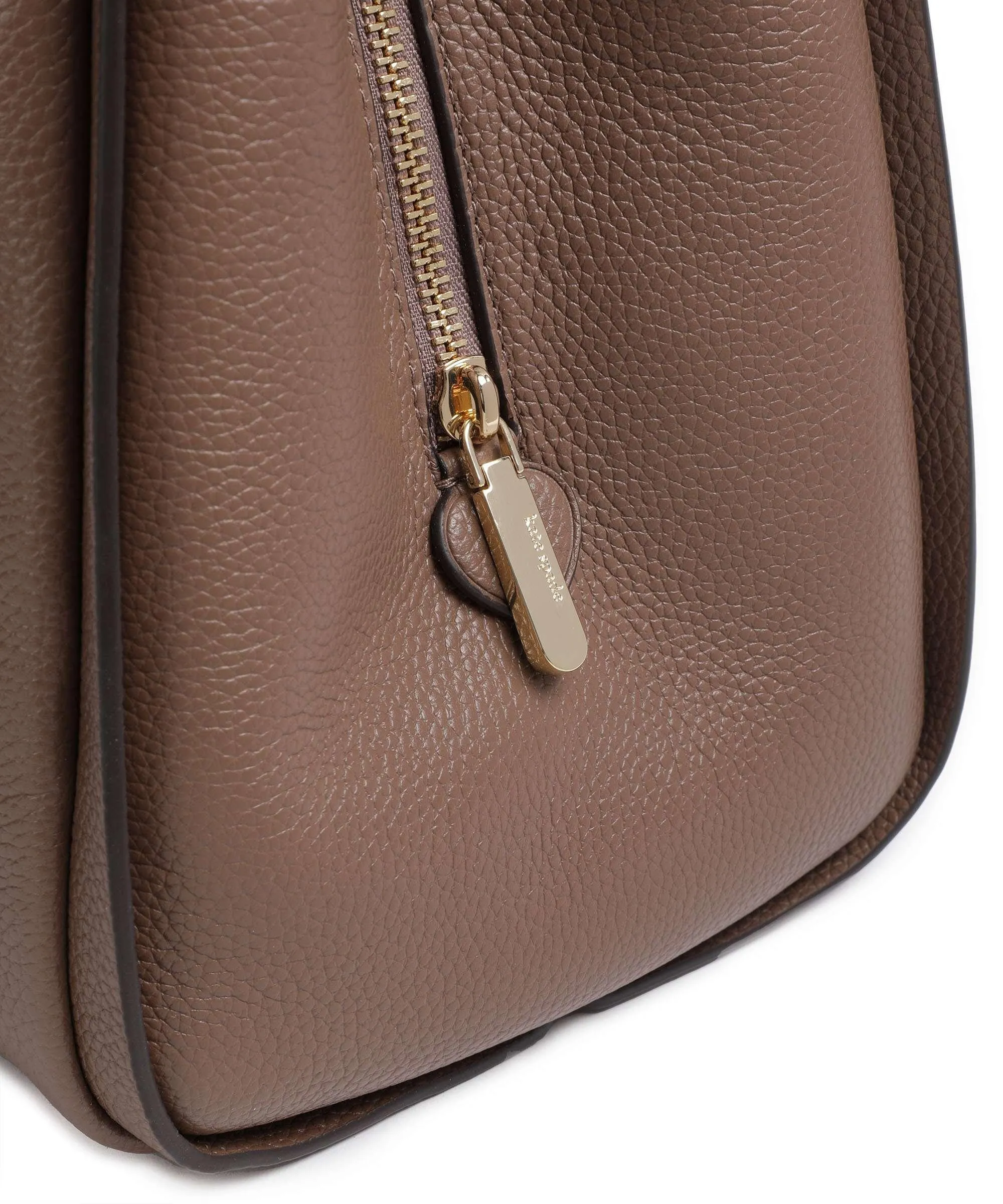  Kate Spade New York Knott Borsa hobo pelle di vacchetta grana marrone  