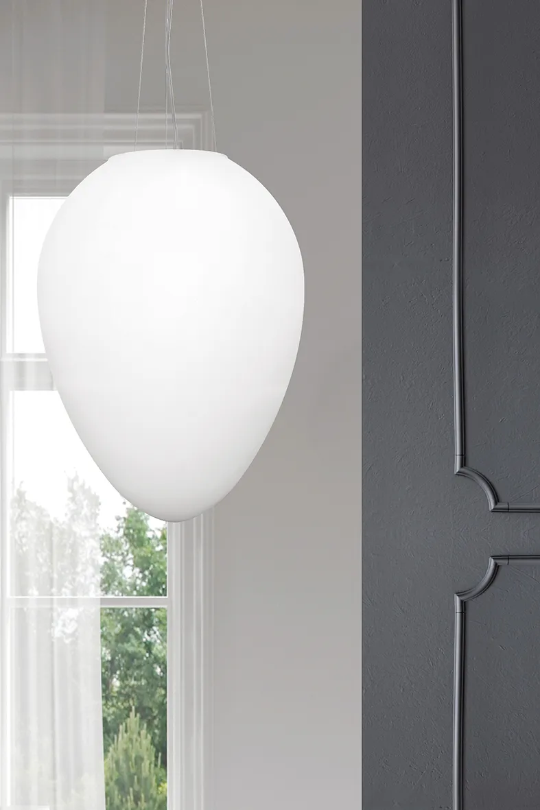 KATHY – LAMPADA DA TAVOLO IN VETRO BIANCO