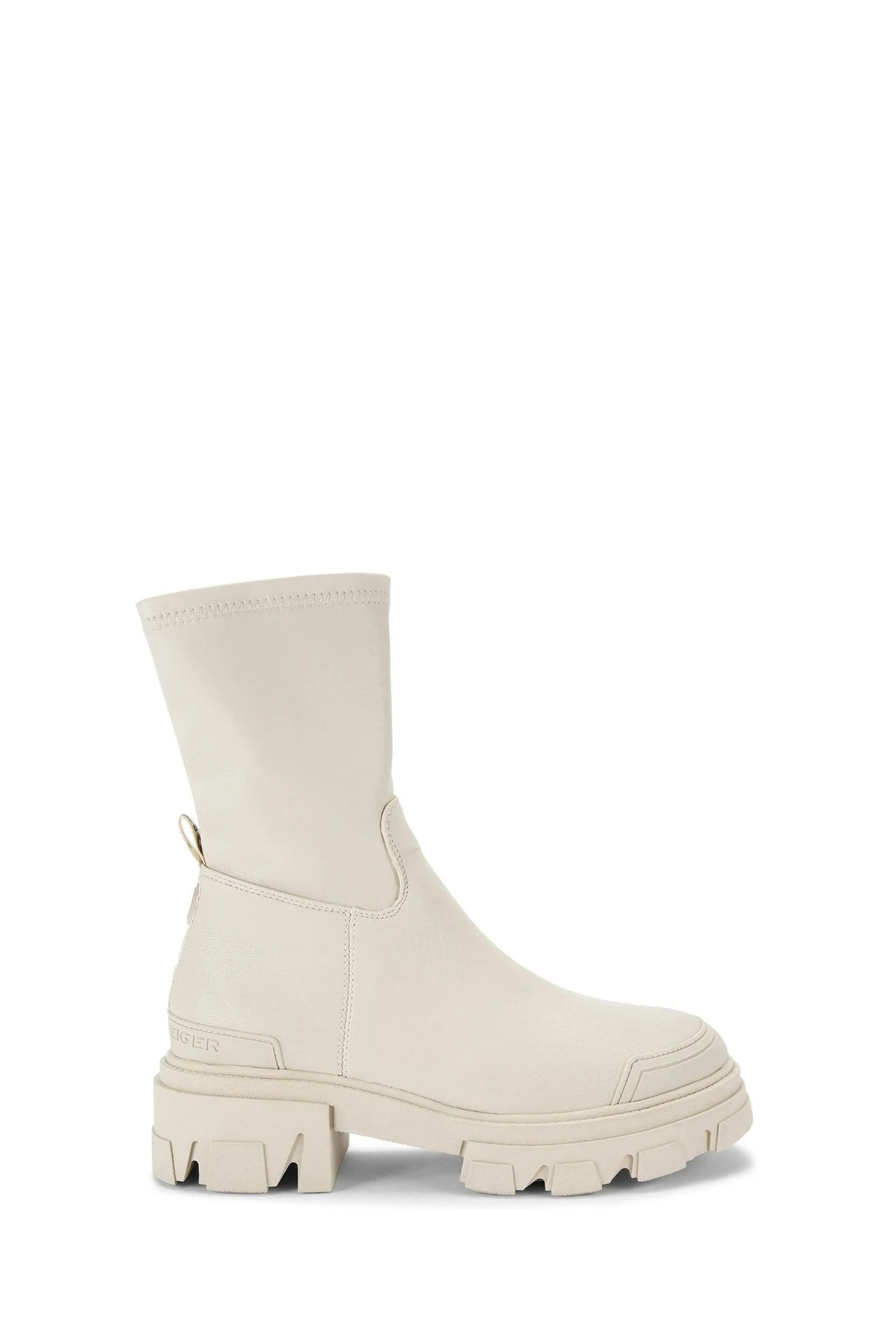 KG Kurt Geiger Cream - Stivali a calza stile trekking