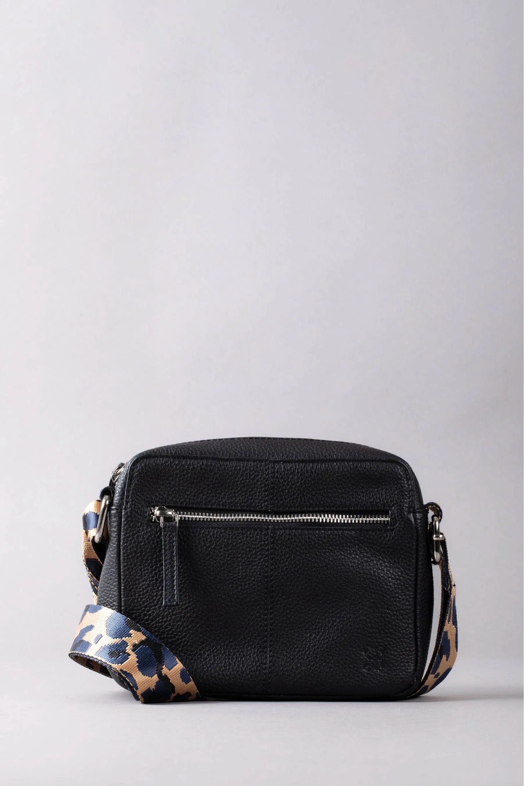 Lakeland Leather - Alston - Borsa a tracolla squadrata in pelle con cinturino in tela