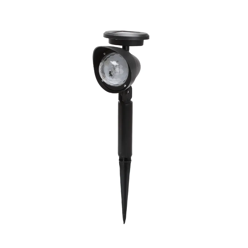 Lampioncino segnapassi 5 Led Nero con pannello solare IP44 RGB con sensore crepuscolare Aigostar