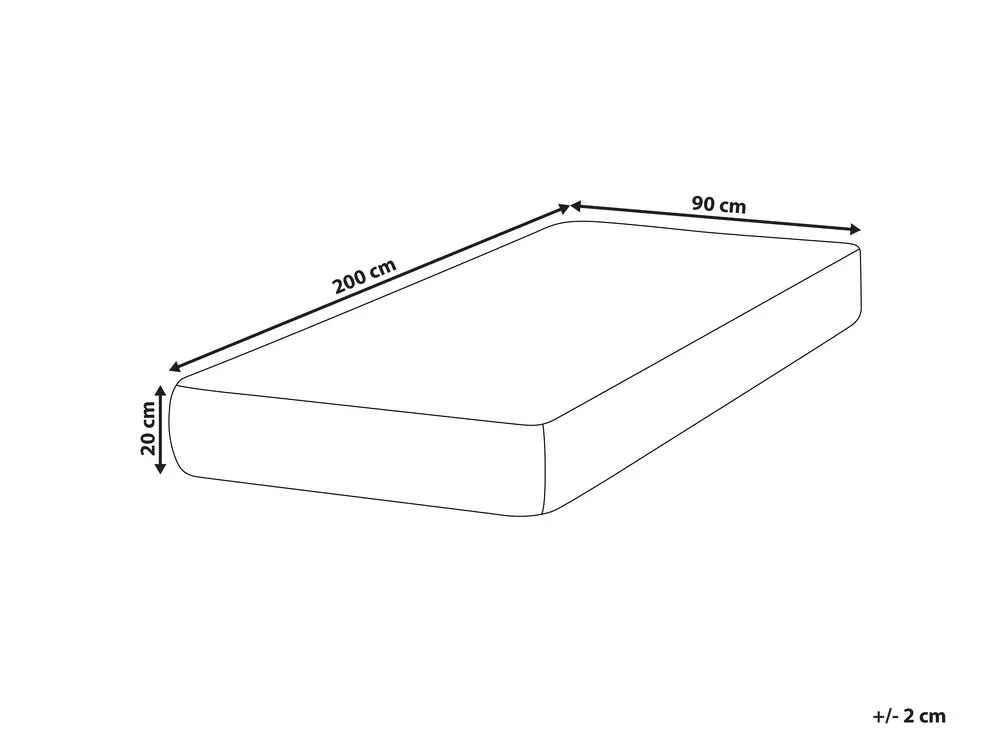 Latex Pocket Spring Mattress SPRINGY Medium 90 x 200 cm (EU Single)
