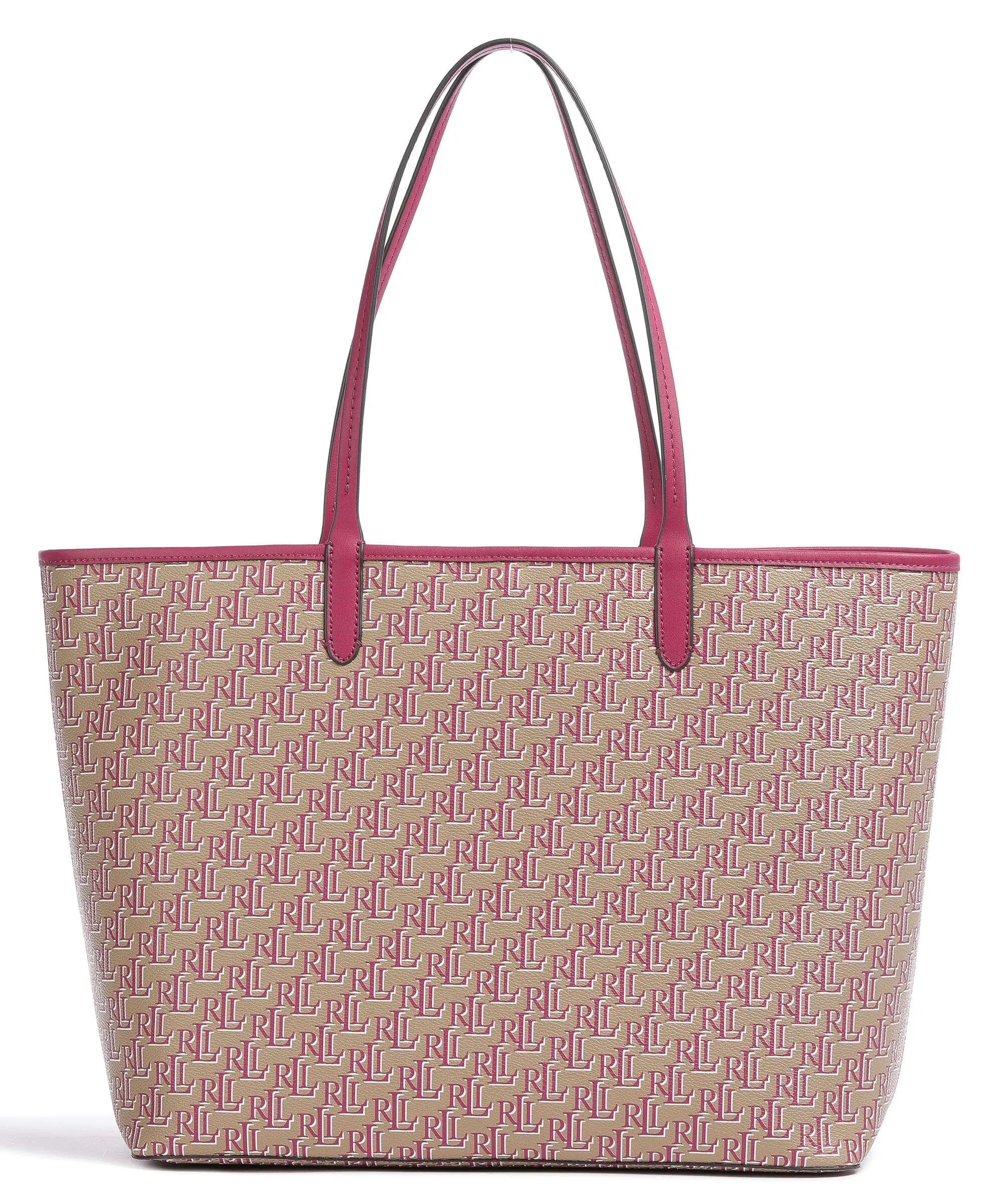  Lauren Ralph Lauren Collins 36 Borsa shopper pelle sintetica beige  