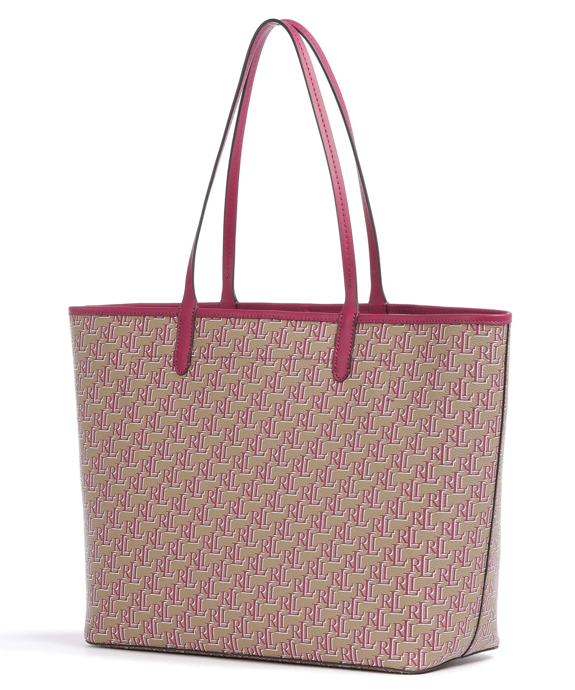  Lauren Ralph Lauren Collins 36 Borsa shopper pelle sintetica beige  