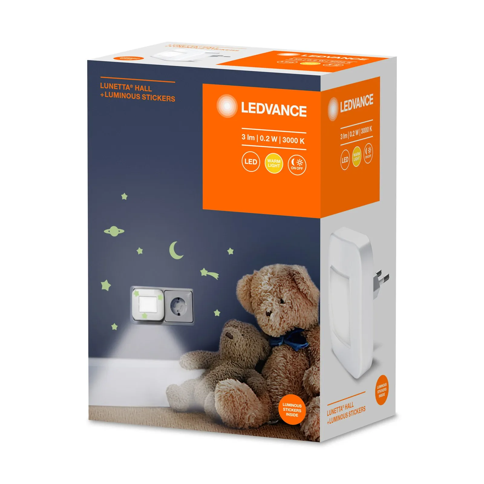 LEDVANCE Lunetta Hall White luce LED notturna