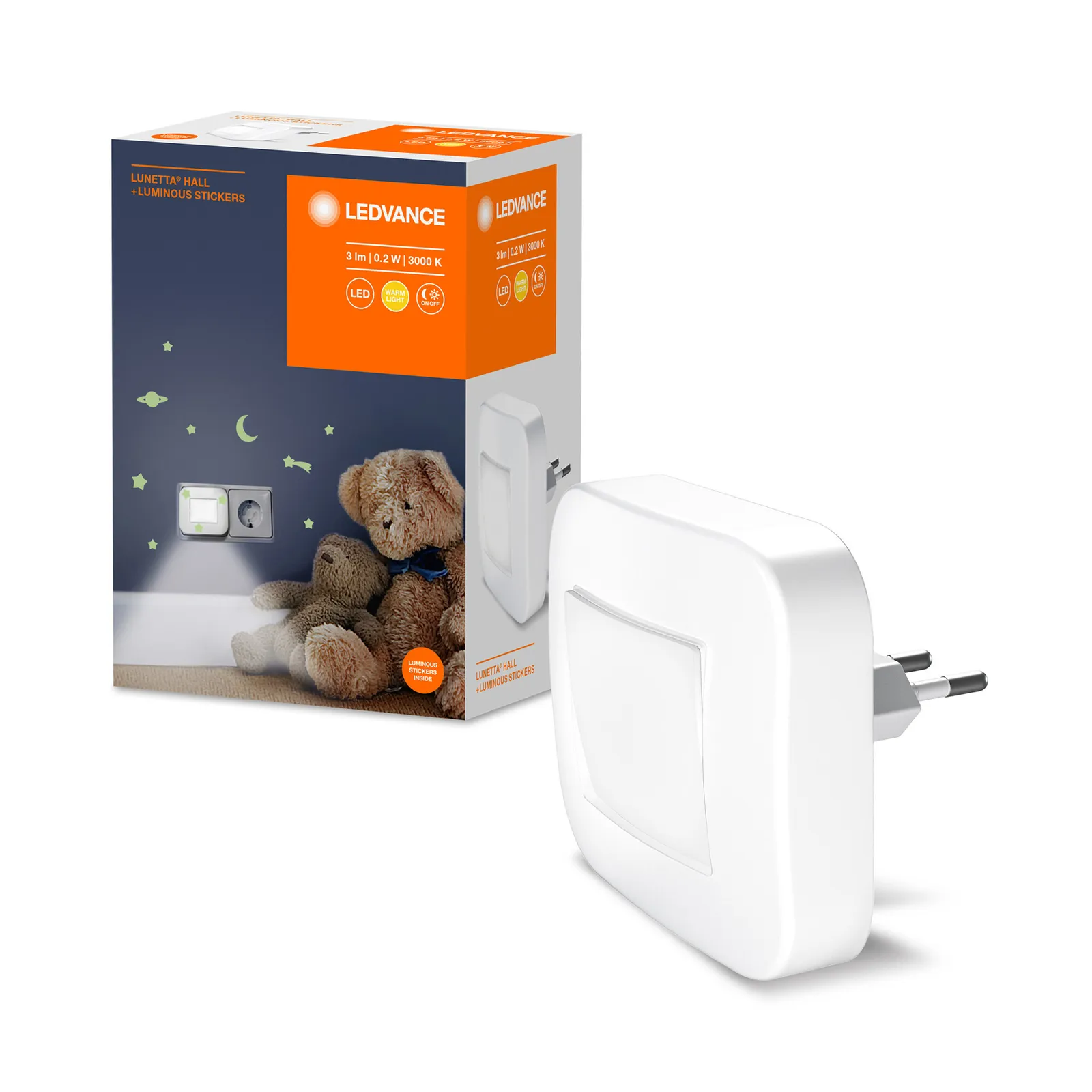LEDVANCE Lunetta Hall White luce LED notturna