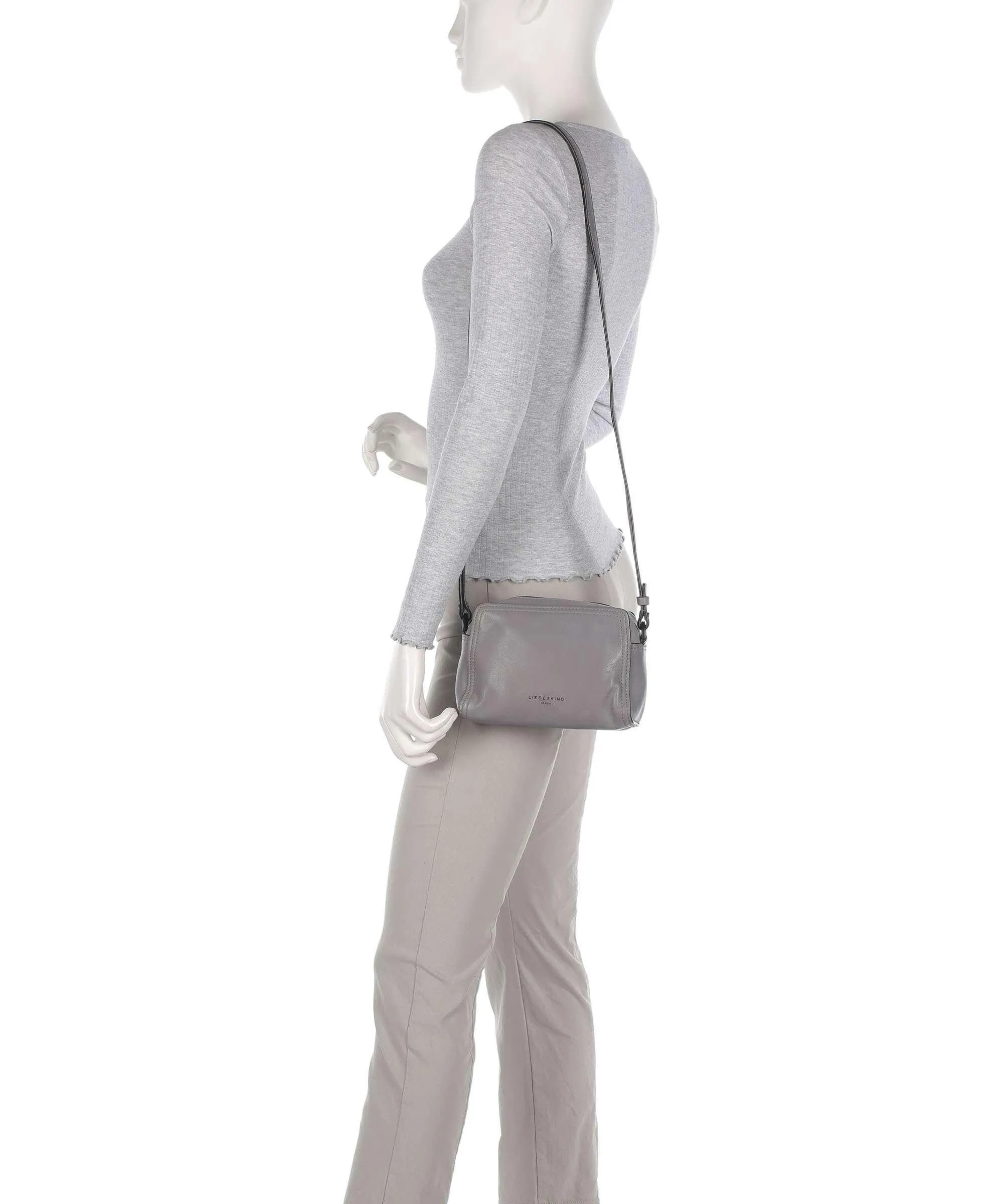  Liebeskind Chudy Sheep Natural S Borsa a tracolla pelle di pecora grigio  