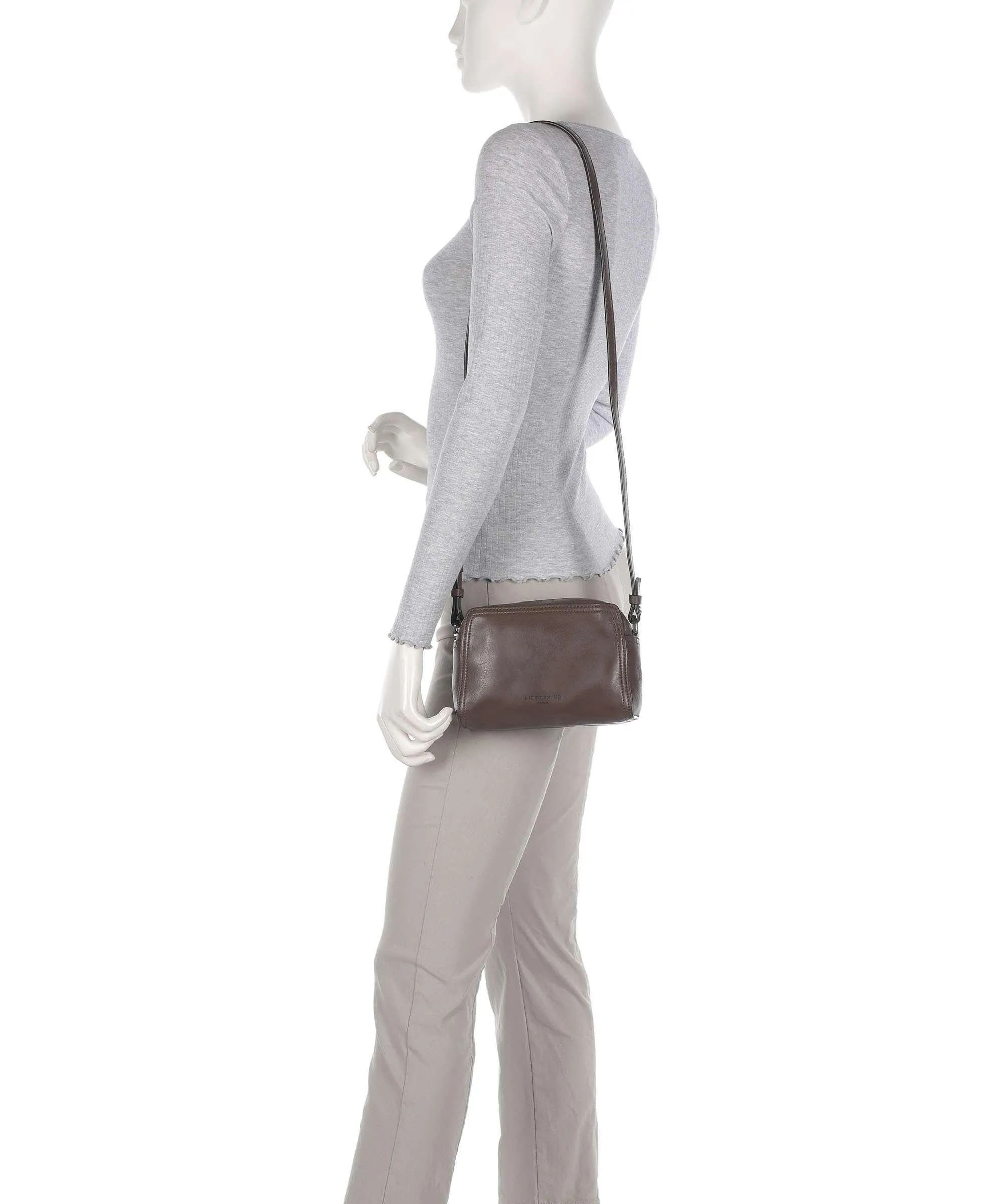  Liebeskind Chudy Sheep Natural S Borsa a tracolla pelle di pecora marrone scuro  