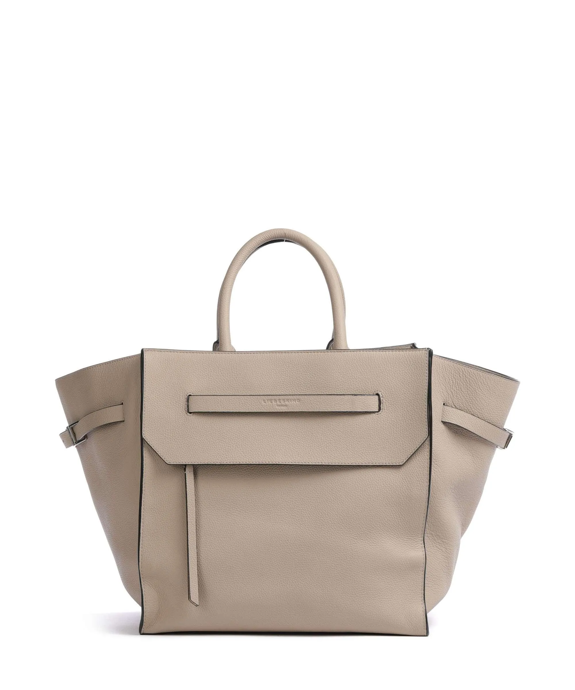  Liebeskind Lora Small Pebble L Borsa a mano pelle di vacchetta grana beige  