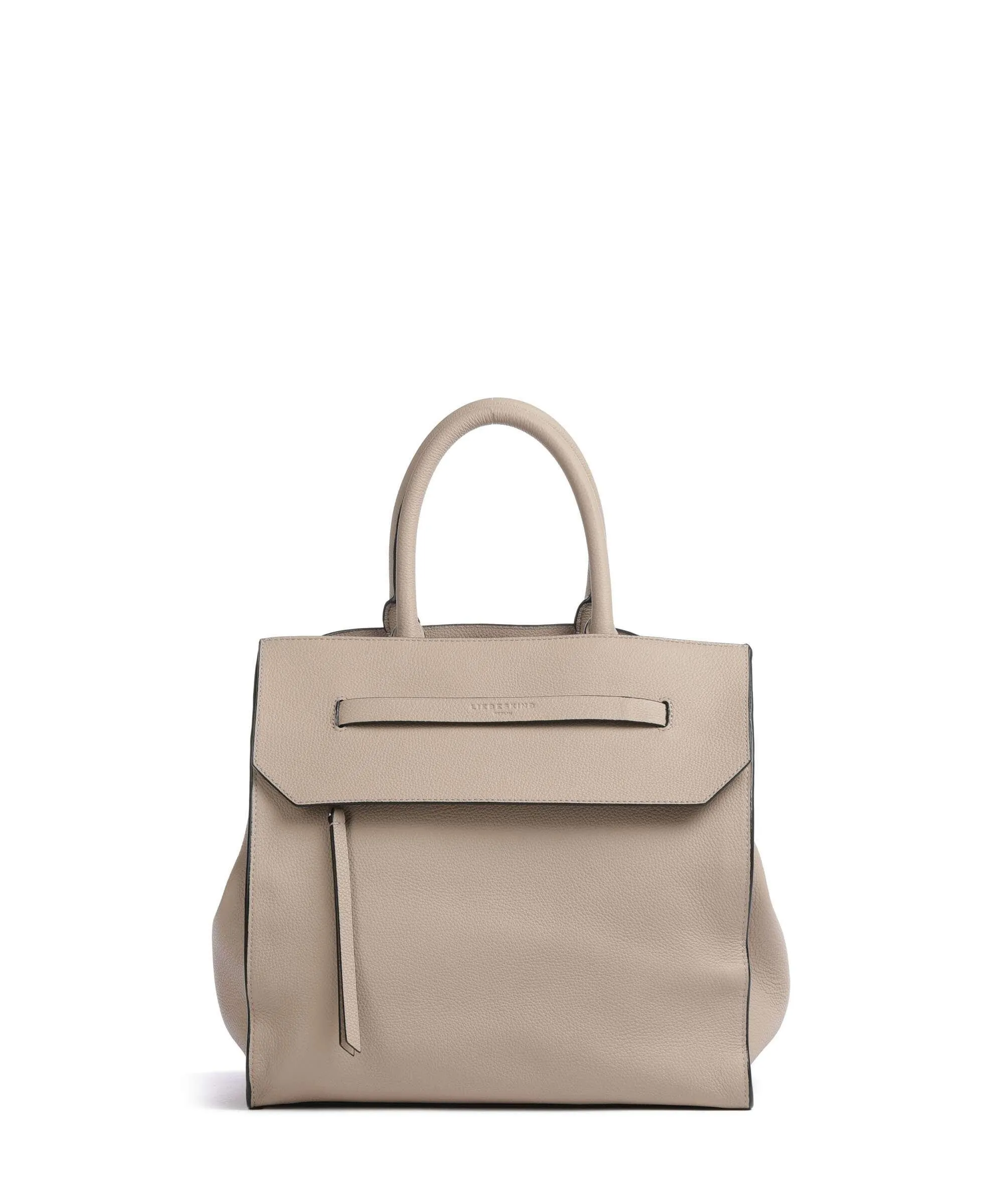  Liebeskind Lora Small Pebble L Borsa a mano pelle di vacchetta grana beige  
