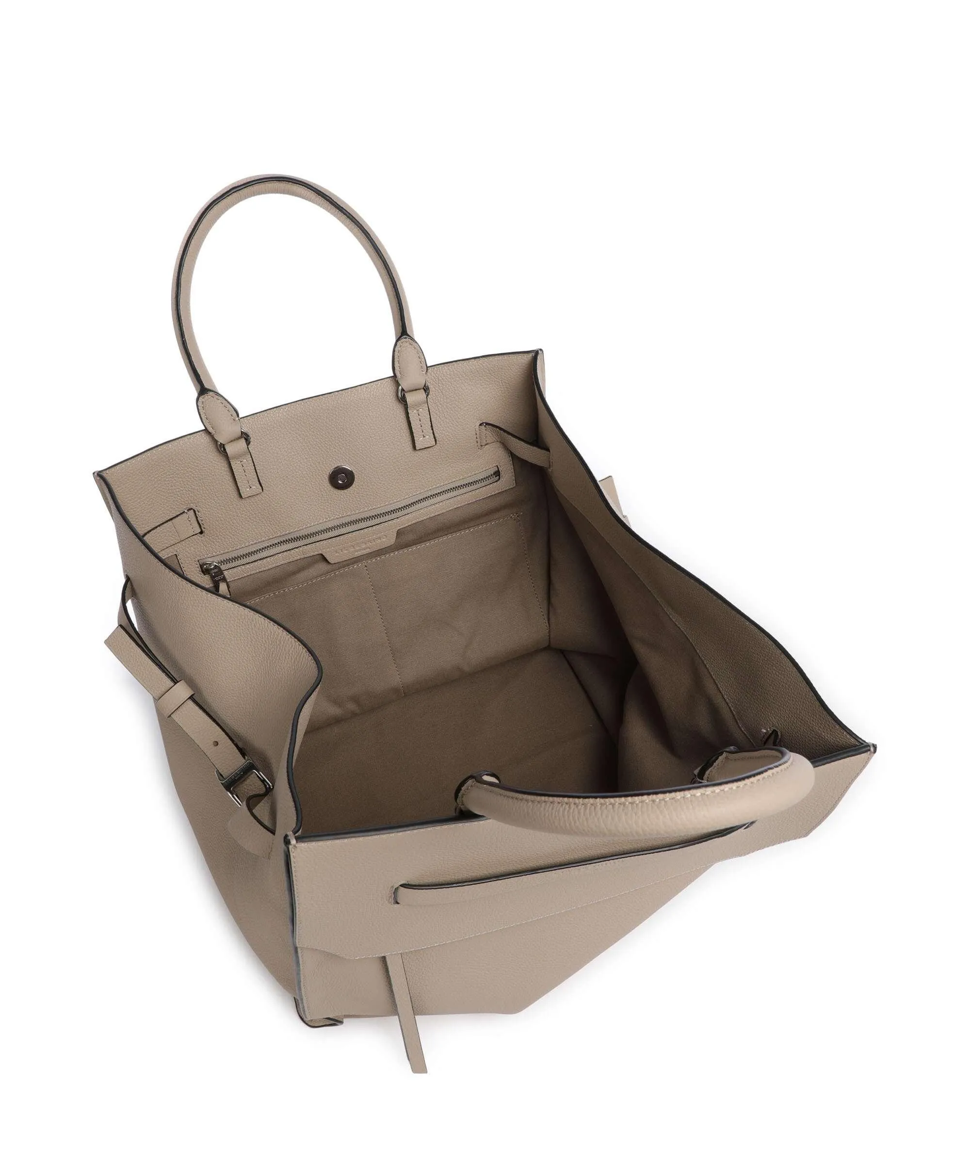  Liebeskind Lora Small Pebble L Borsa a mano pelle di vacchetta grana beige  