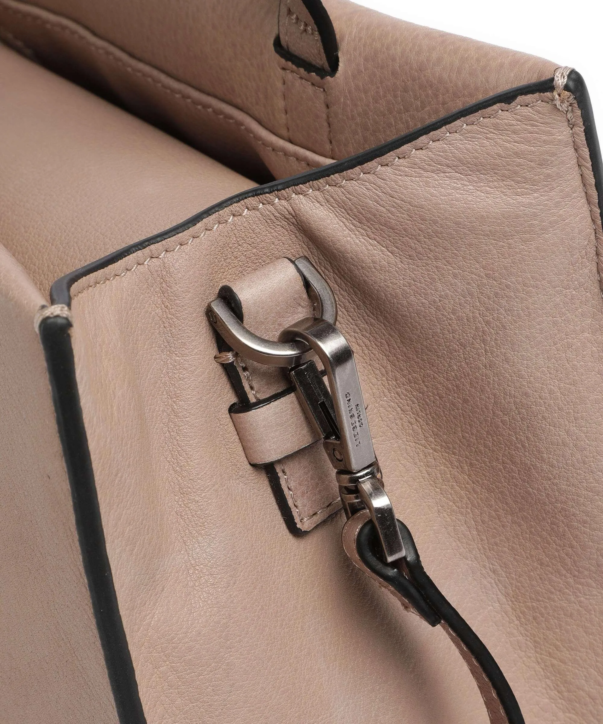  Liebeskind Lou 2 3D Leather M Borsa a mano pelle granulata beige  