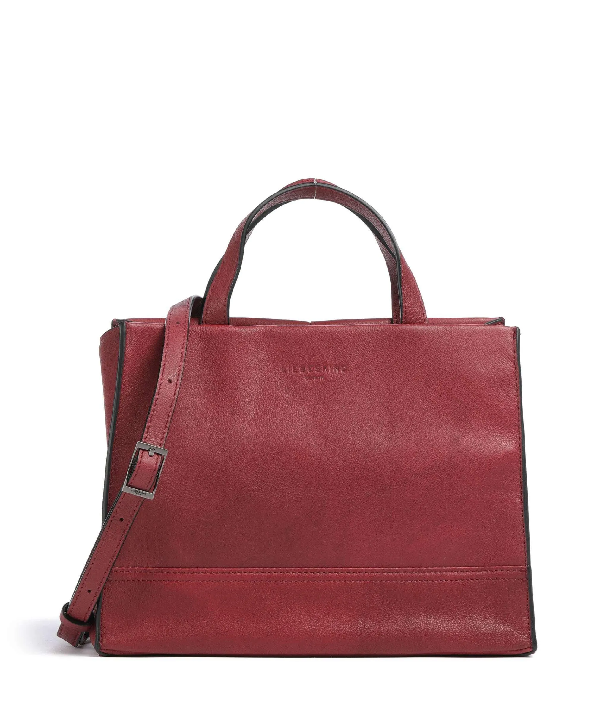  Liebeskind Lou 2 3D Leather M Borsa a mano pelle granulata cherry  