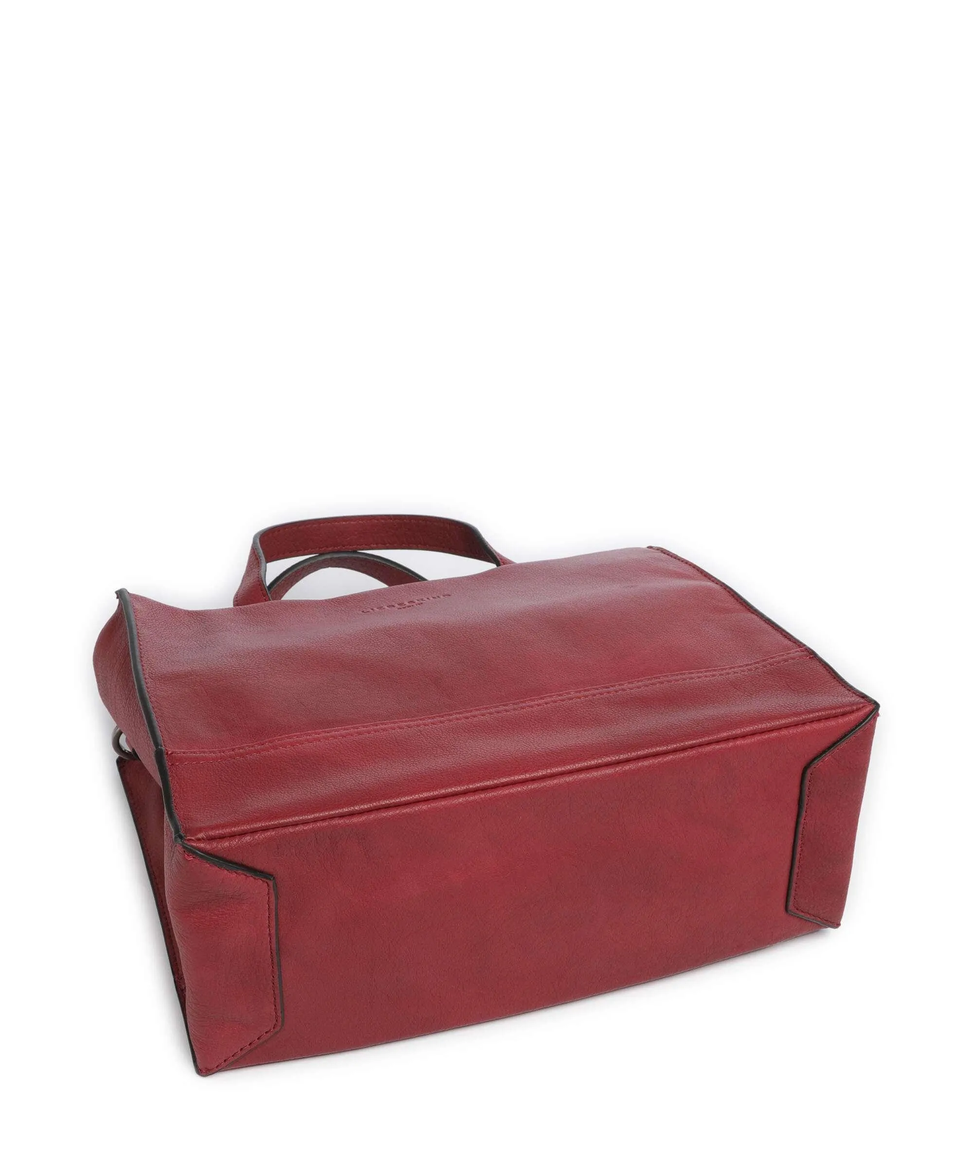  Liebeskind Lou 2 3D Leather M Borsa a mano pelle granulata cherry  