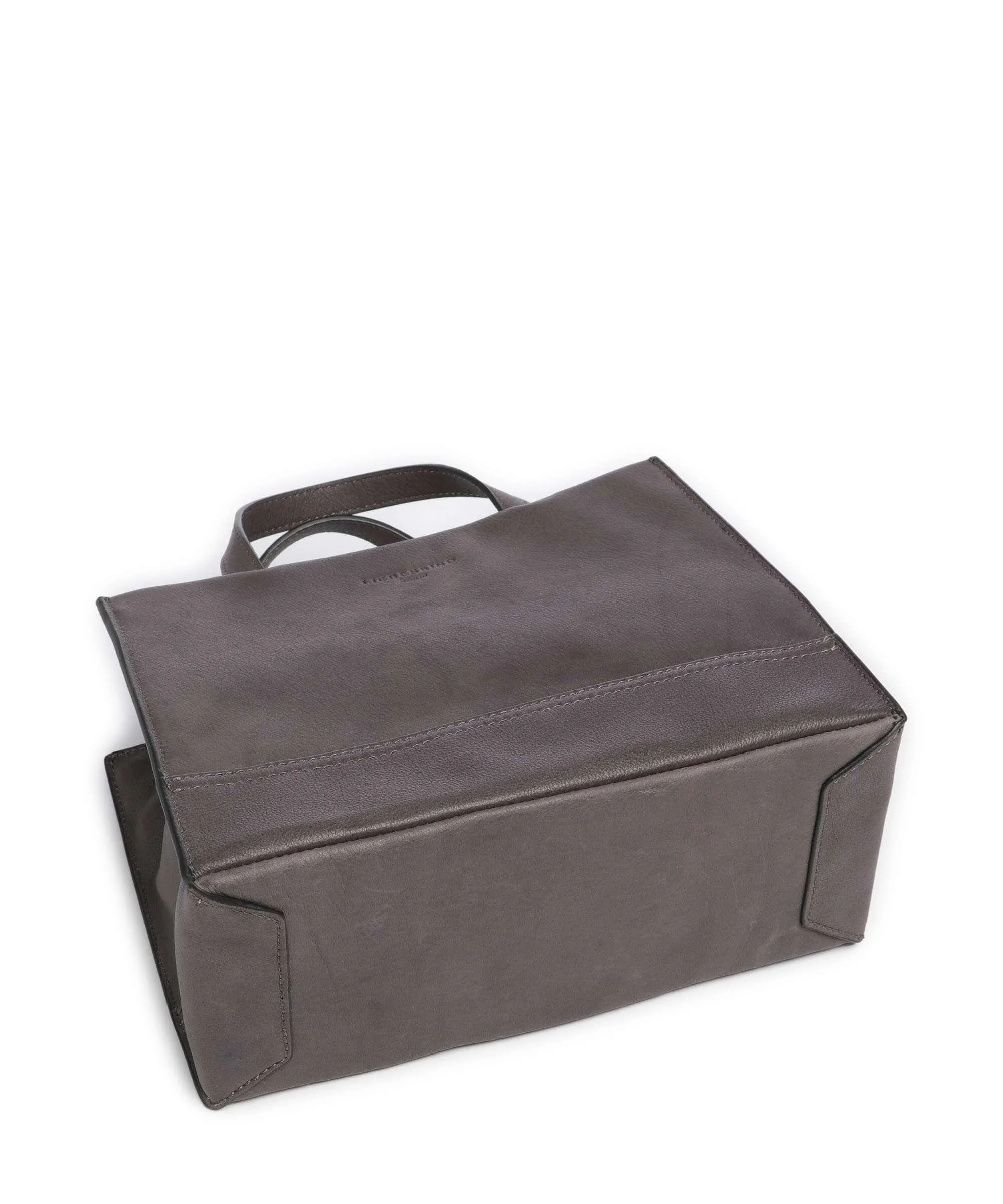  Liebeskind Lou 2 3D Leather M Borsa a mano pelle granulata grigio scuro  