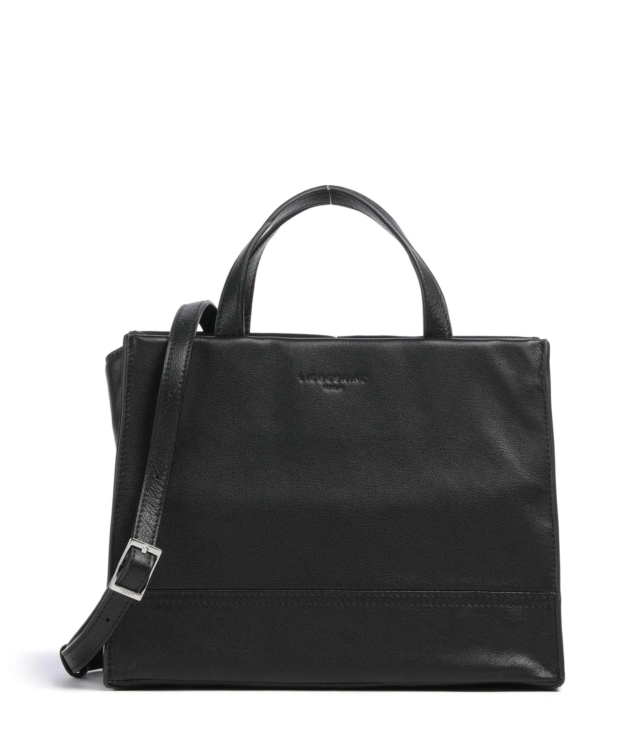  Liebeskind Lou 2 3D Leather M Borsa a mano pelle granulata nero  