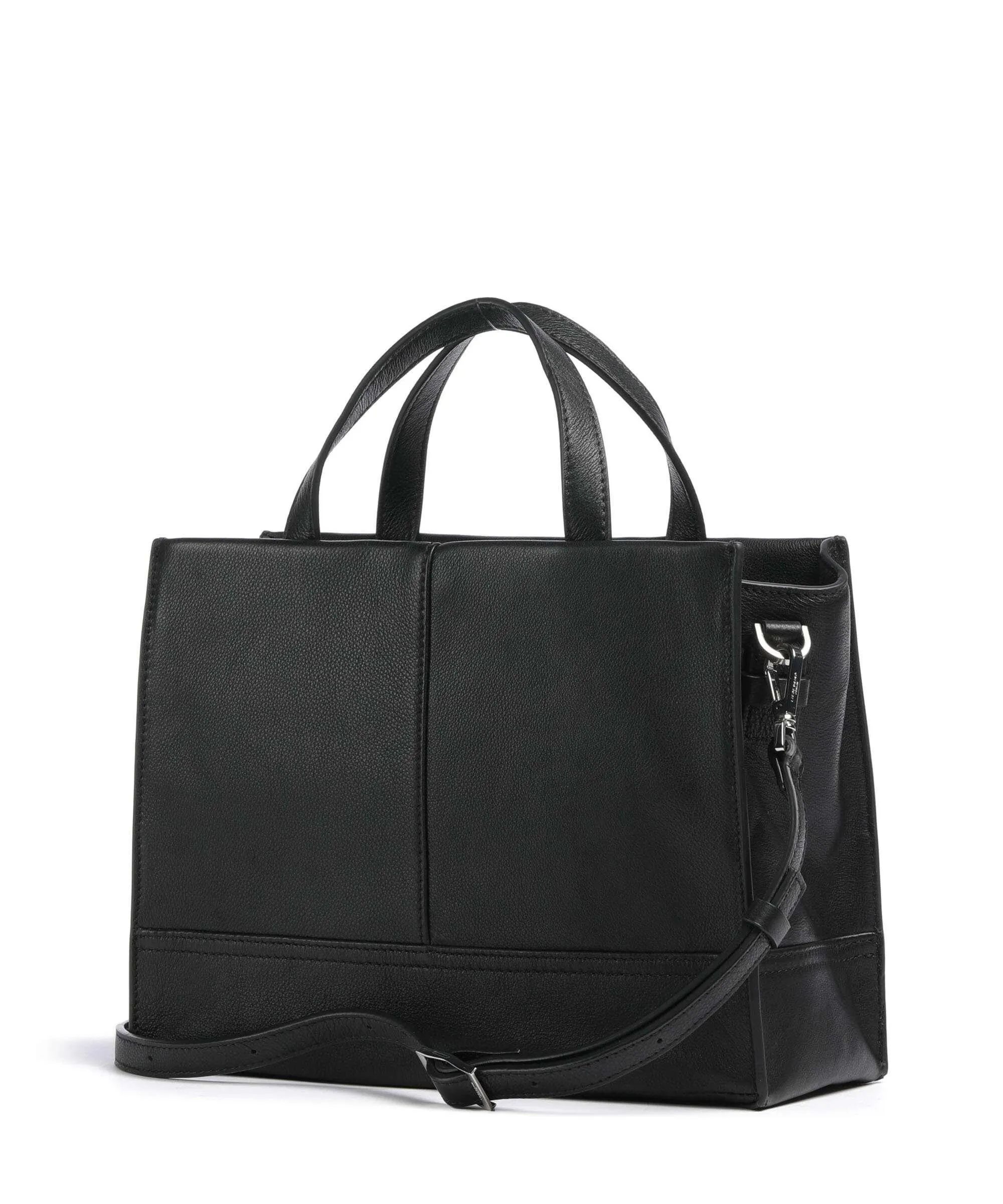  Liebeskind Lou 2 3D Leather M Borsa a mano pelle granulata nero  