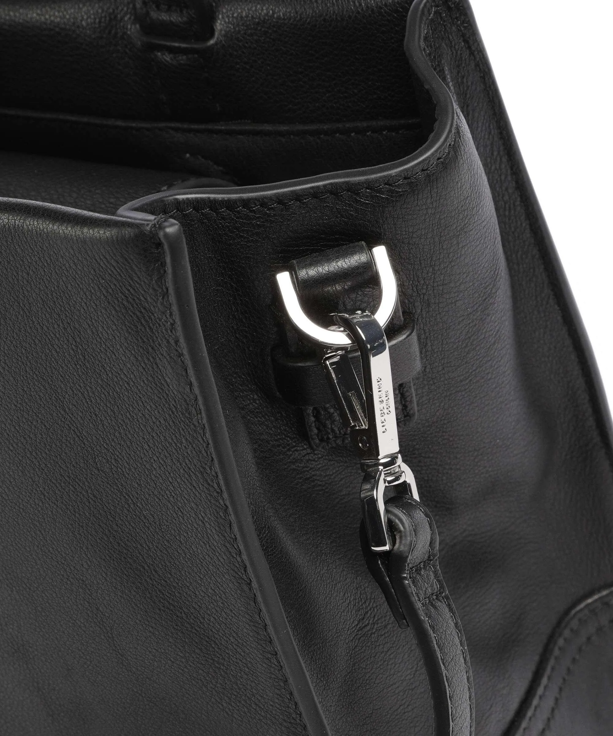  Liebeskind Lou 2 3D Leather M Borsa a mano pelle granulata nero  
