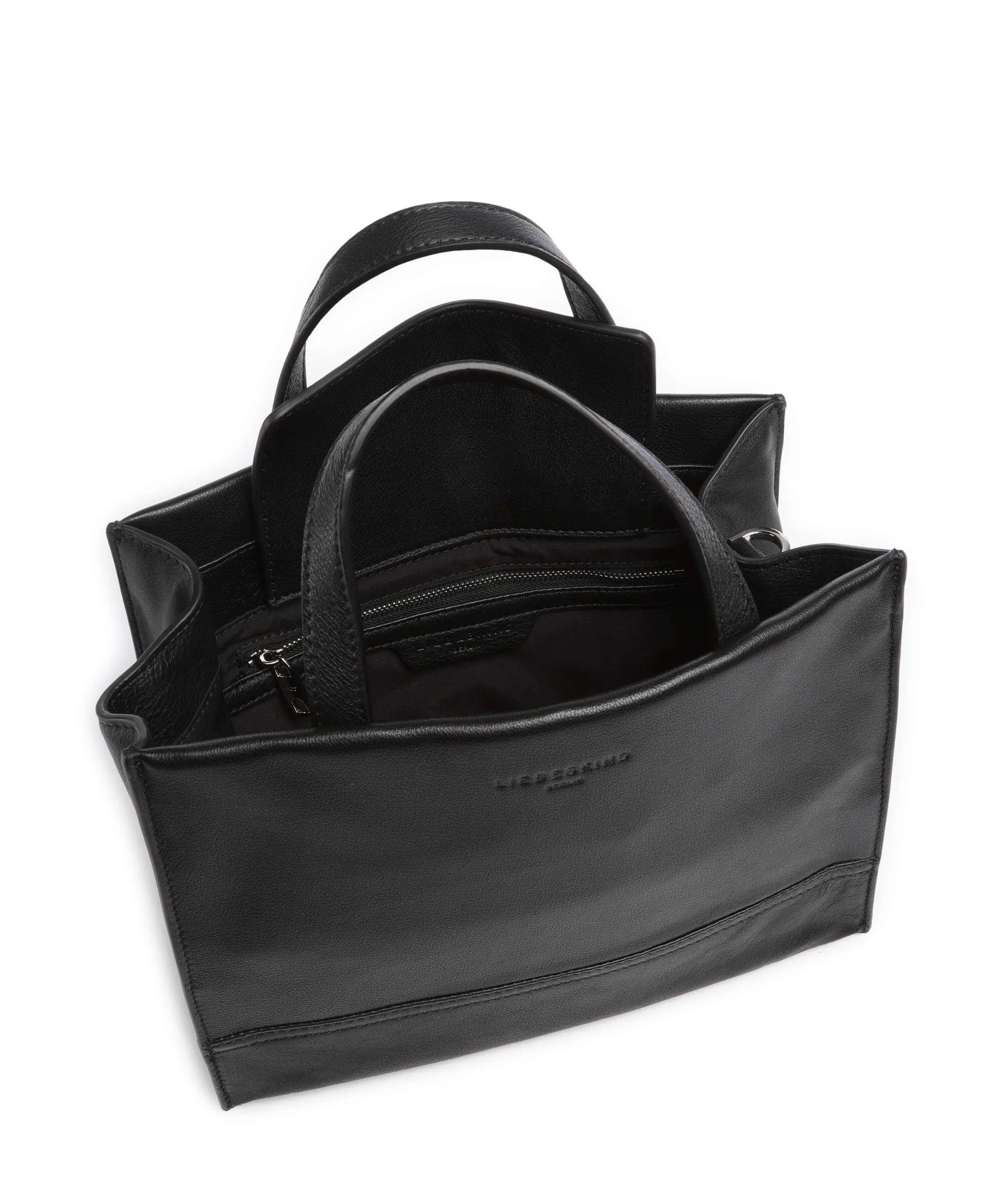  Liebeskind Lou 2 3D Leather M Borsa a mano pelle granulata nero  