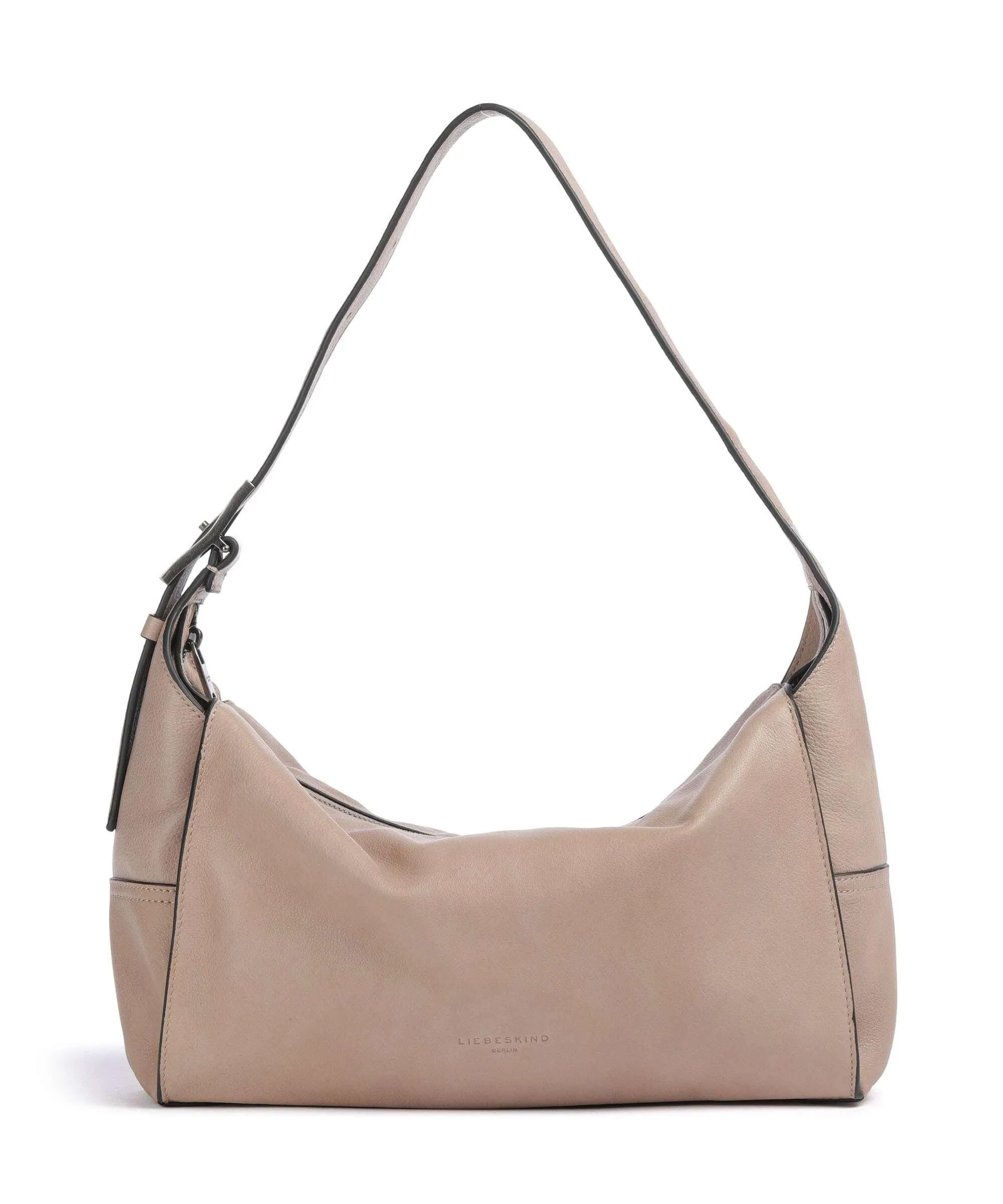  Liebeskind Lou 2 3D Leather M Borsa hobo pelle di vacchetta grana beige  