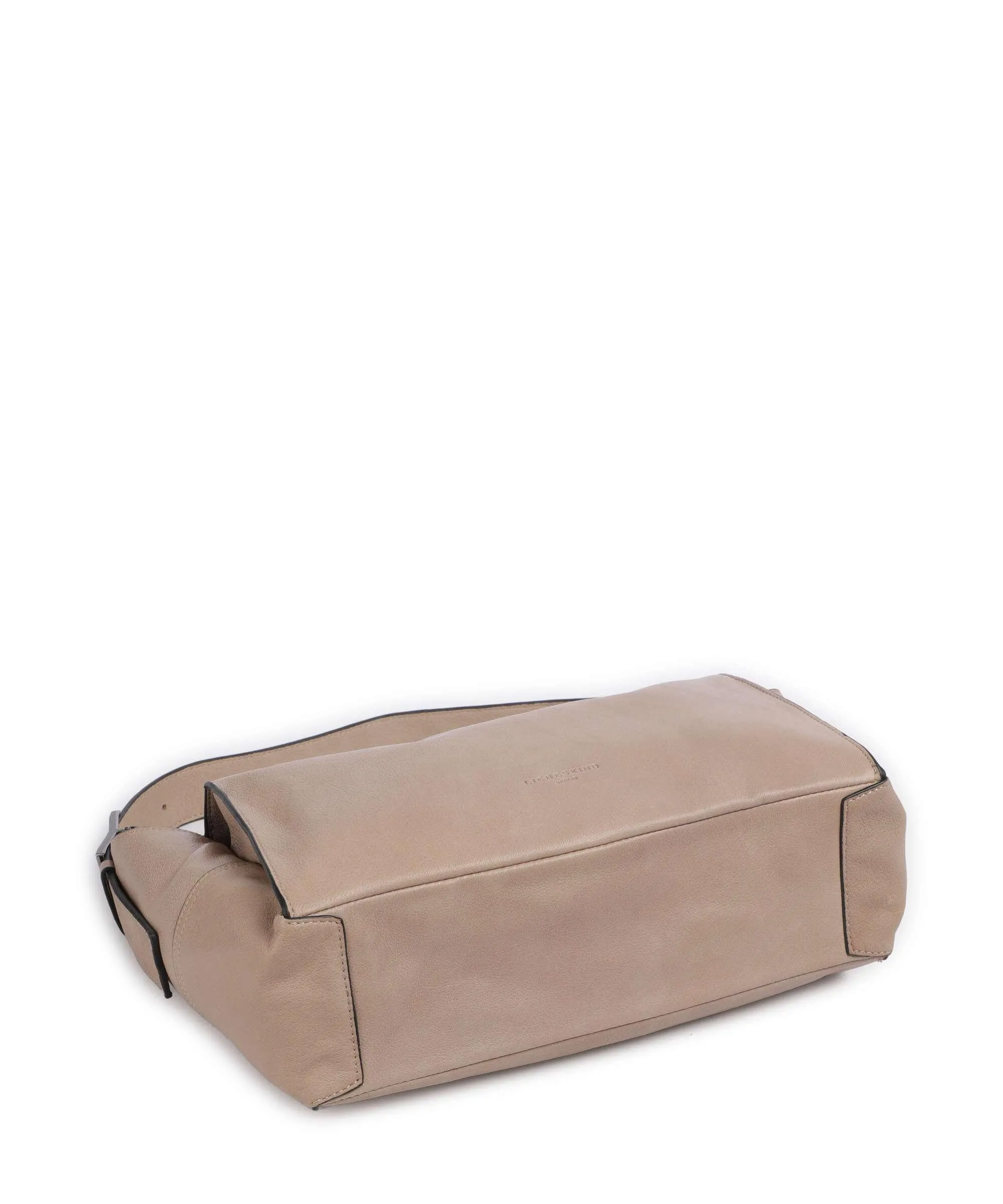  Liebeskind Lou 2 3D Leather M Borsa hobo pelle di vacchetta grana beige  