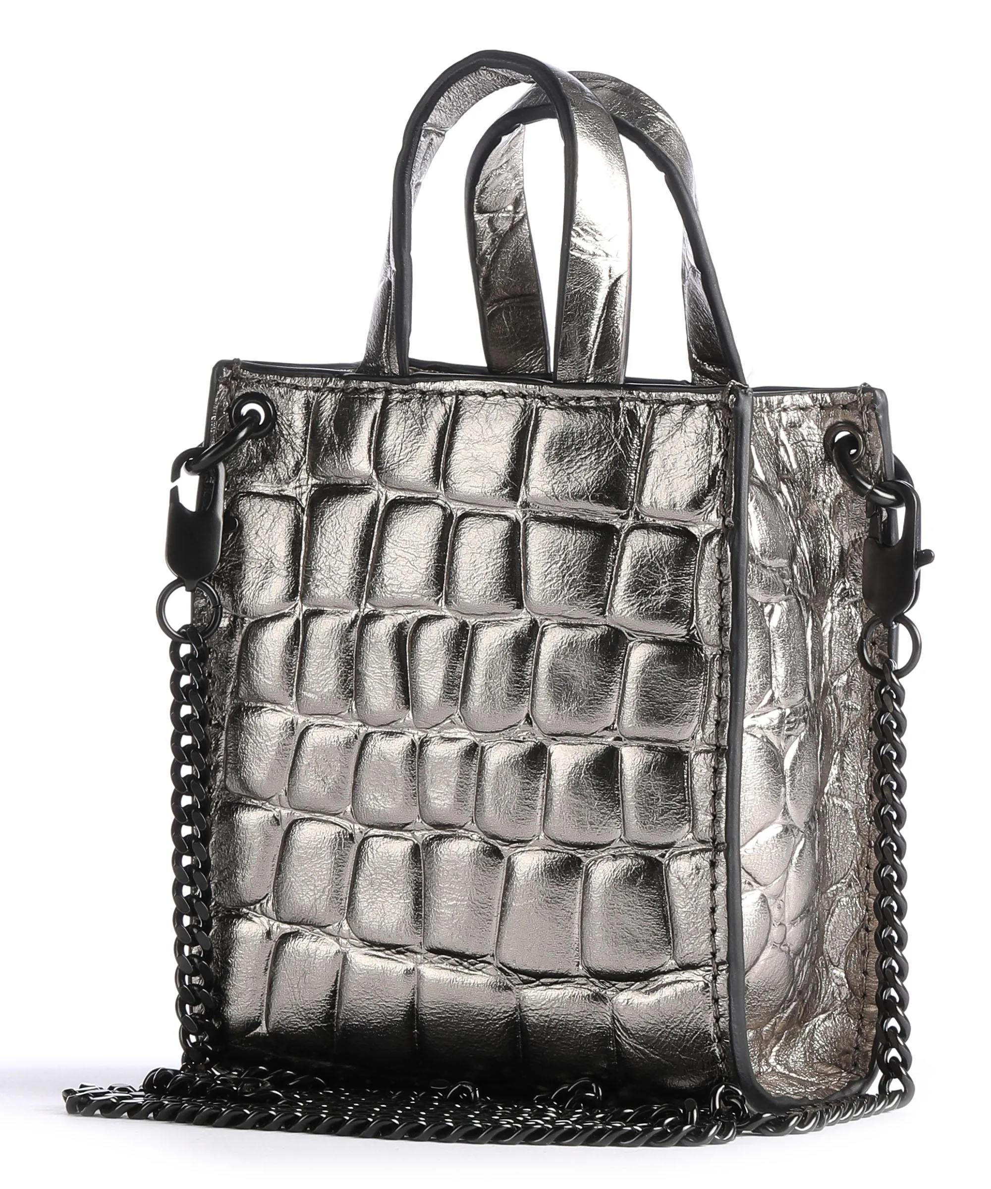  Liebeskind Paper Bag XS Borsa a tracolla pelle grigio  