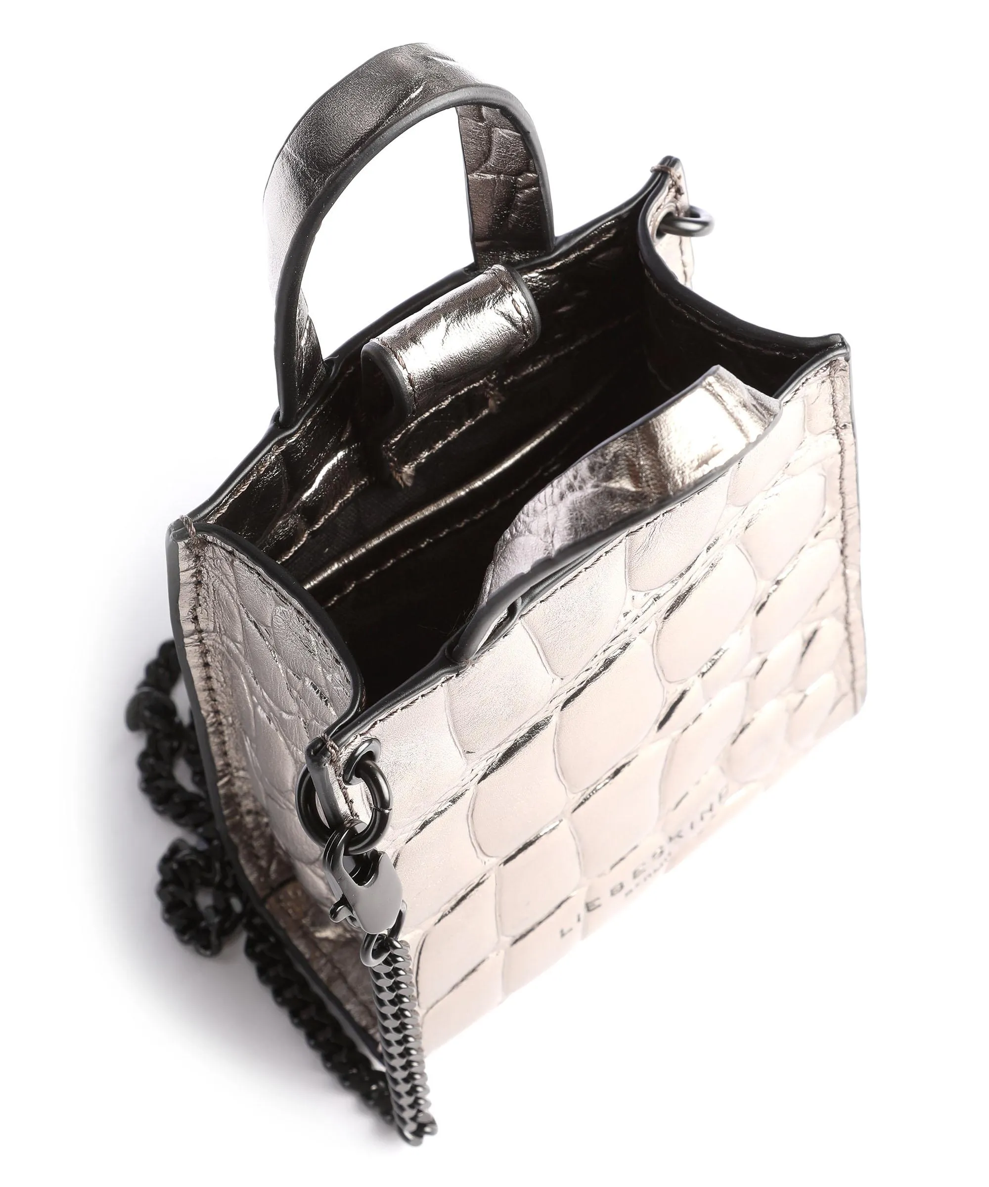  Liebeskind Paper Bag XS Borsa a tracolla pelle grigio  