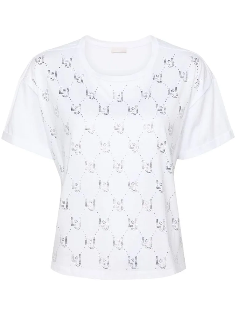 liu jo T-shirt con strass