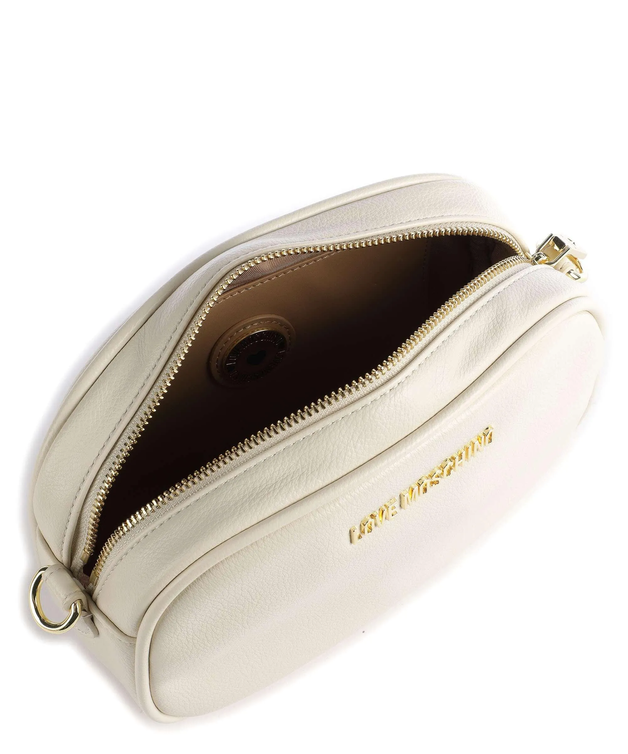  Love Moschino Pouch Charm Borsa a tracolla pelle sintetica avorio  