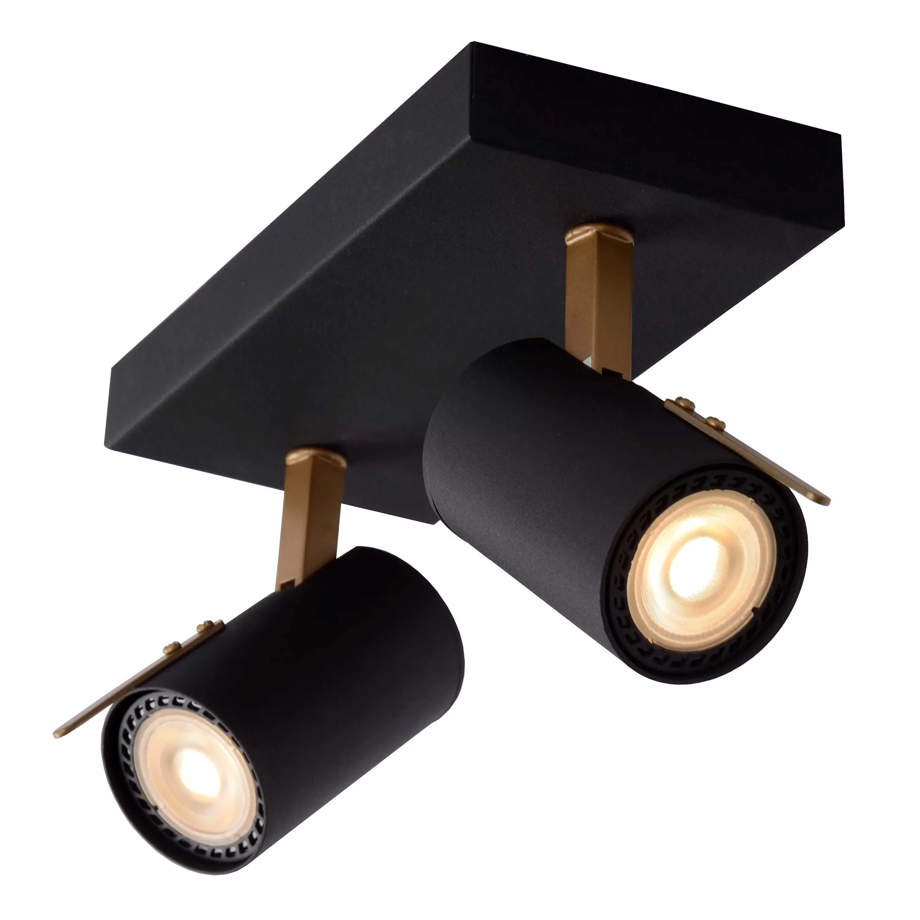Lucide  Faretto a LED dimmerabile struttura in metallo con doppio diffusore orientabile Grony - 5W - 3000k Luce Calda
