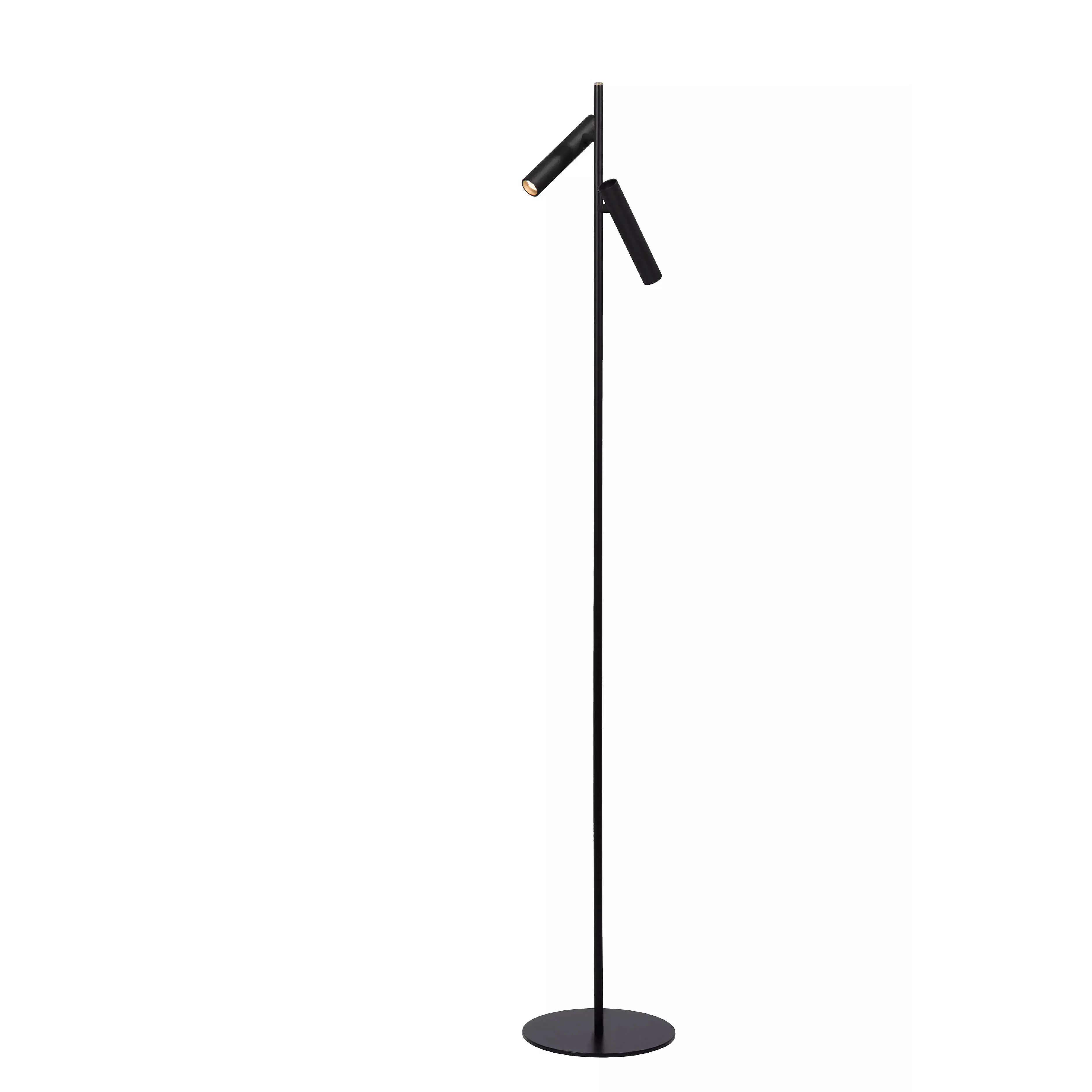 Lucide  Lampada da terra in alluminio con doppio diffusore orientabile a LED dimmerabile Philon - 5W - 3000k Luce Calda